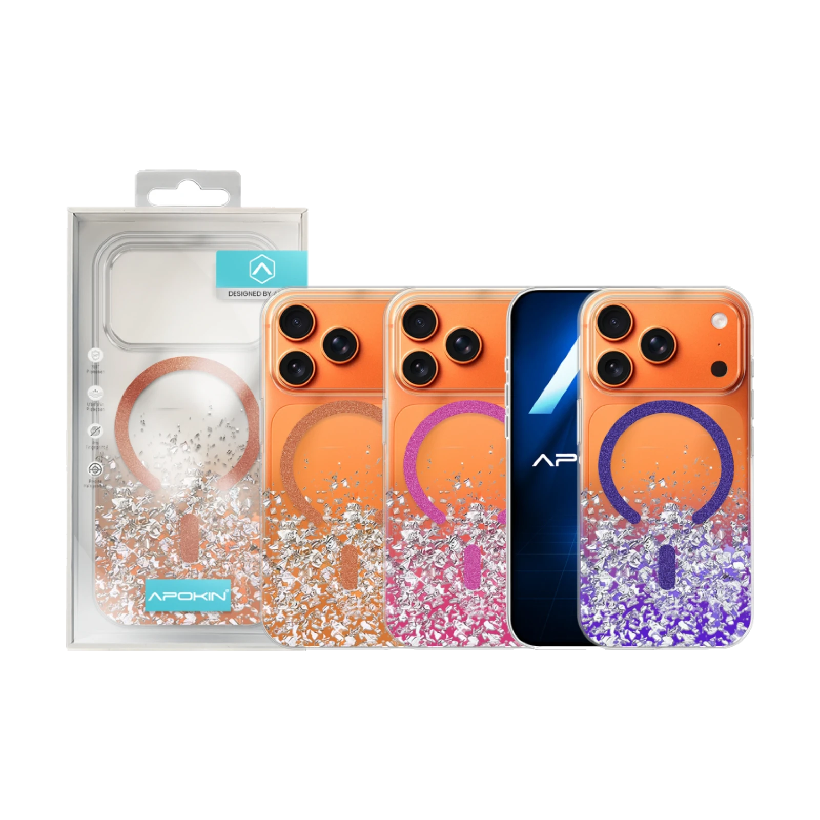 Funda Bling-Bling con Magsafe para iPhone 17 Pro Max / 18 Pro Max