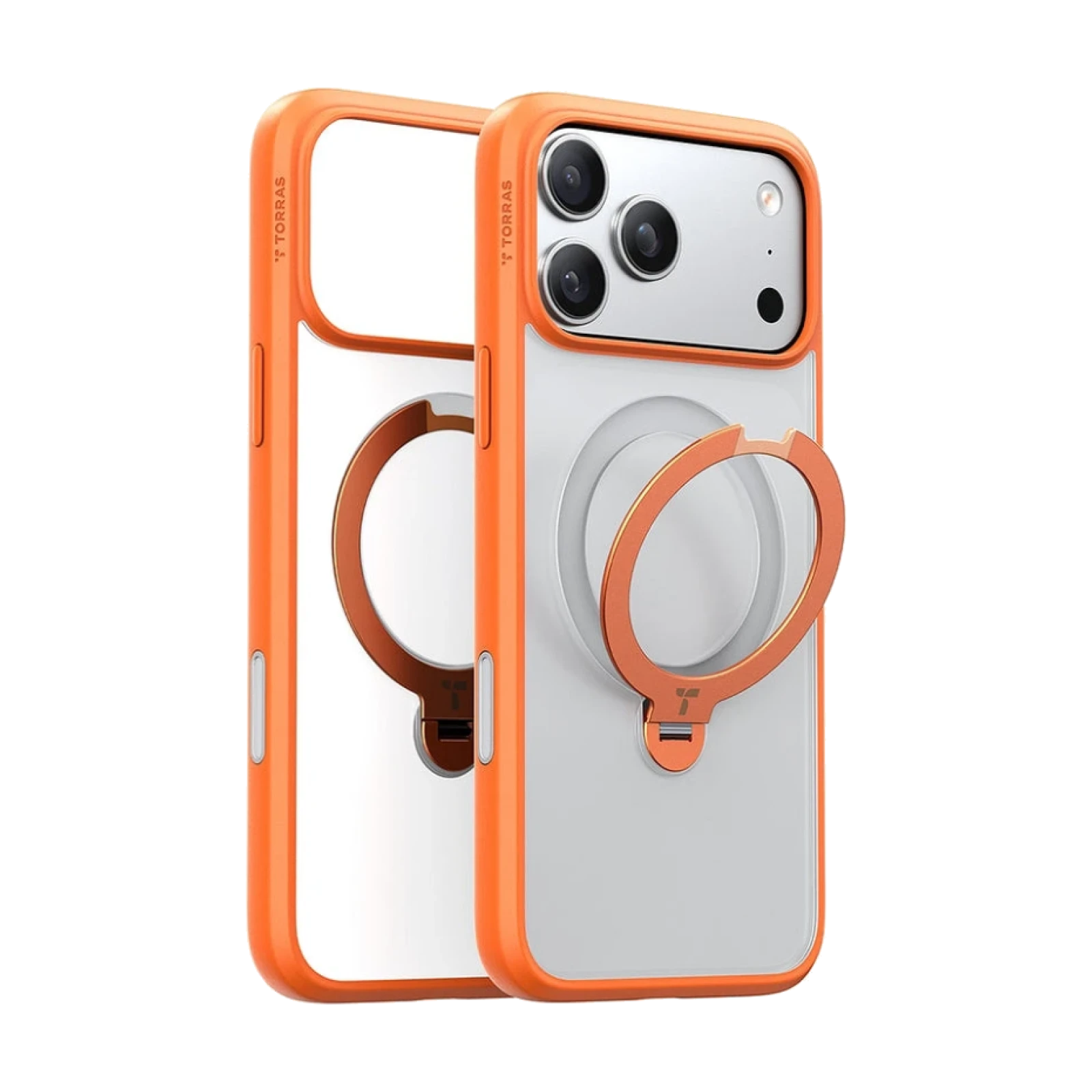 Funda Torras iPhone 17 Pro Max / 18 Pro Max Ostand Spin Series NARANJA