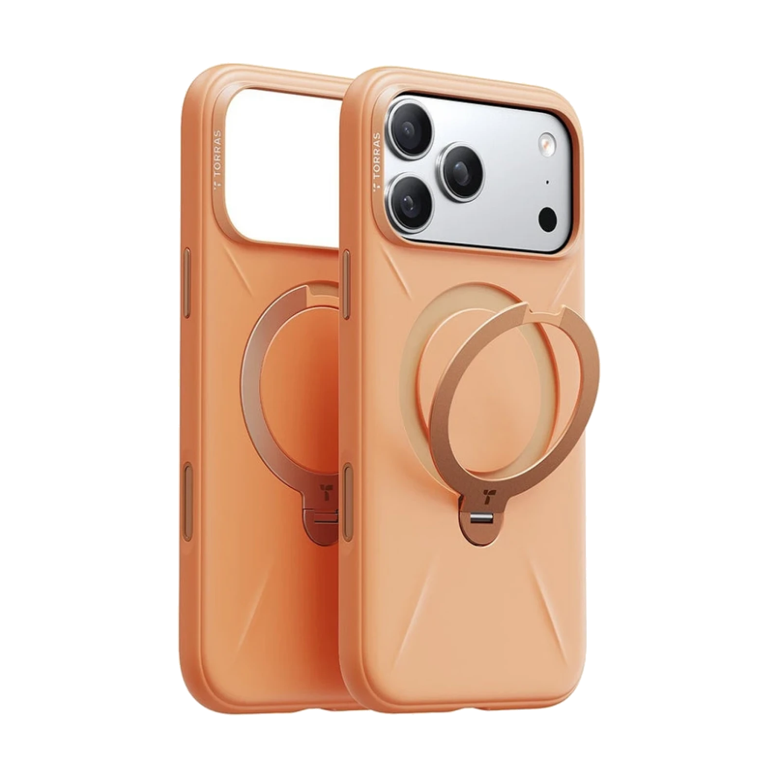 Funda Torras iPhone 17 Pro Max / 18 Pro Max Ostand Spin Softune Series NARANJA
