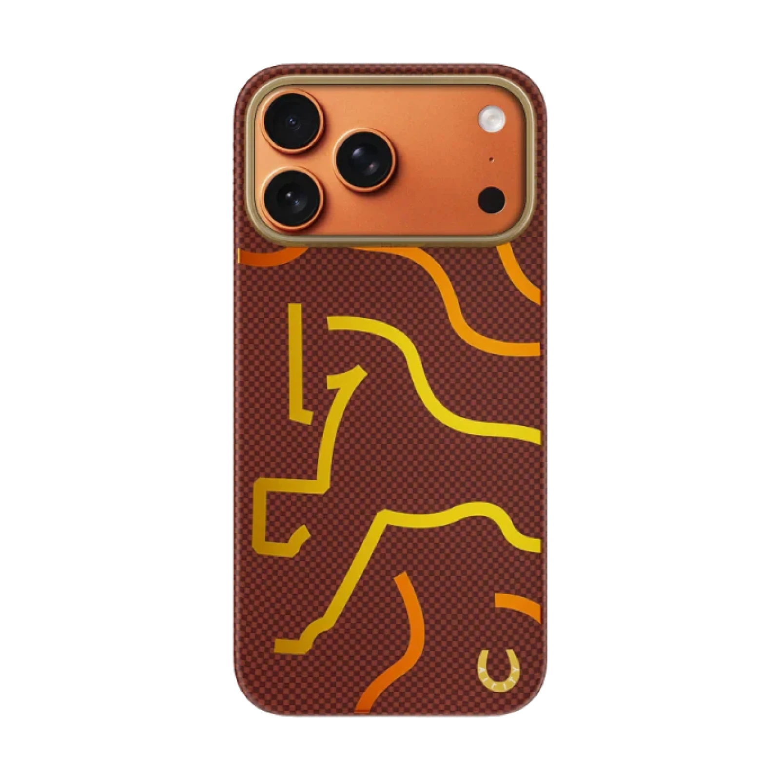 Funda AIRITY Edición Limitada Año del Caballo de fibra de aramida para IPHONE 17 PRO MAX / 18 PRO MAX Rojo