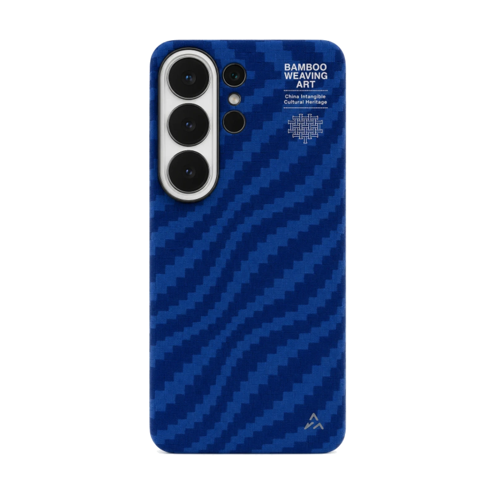 Funda Bamboo Shadow Eastern AIRITY de fibra de aramida con diseño de bambú tejido para SAMSUNG GALAXY S26 ULTRA Azul