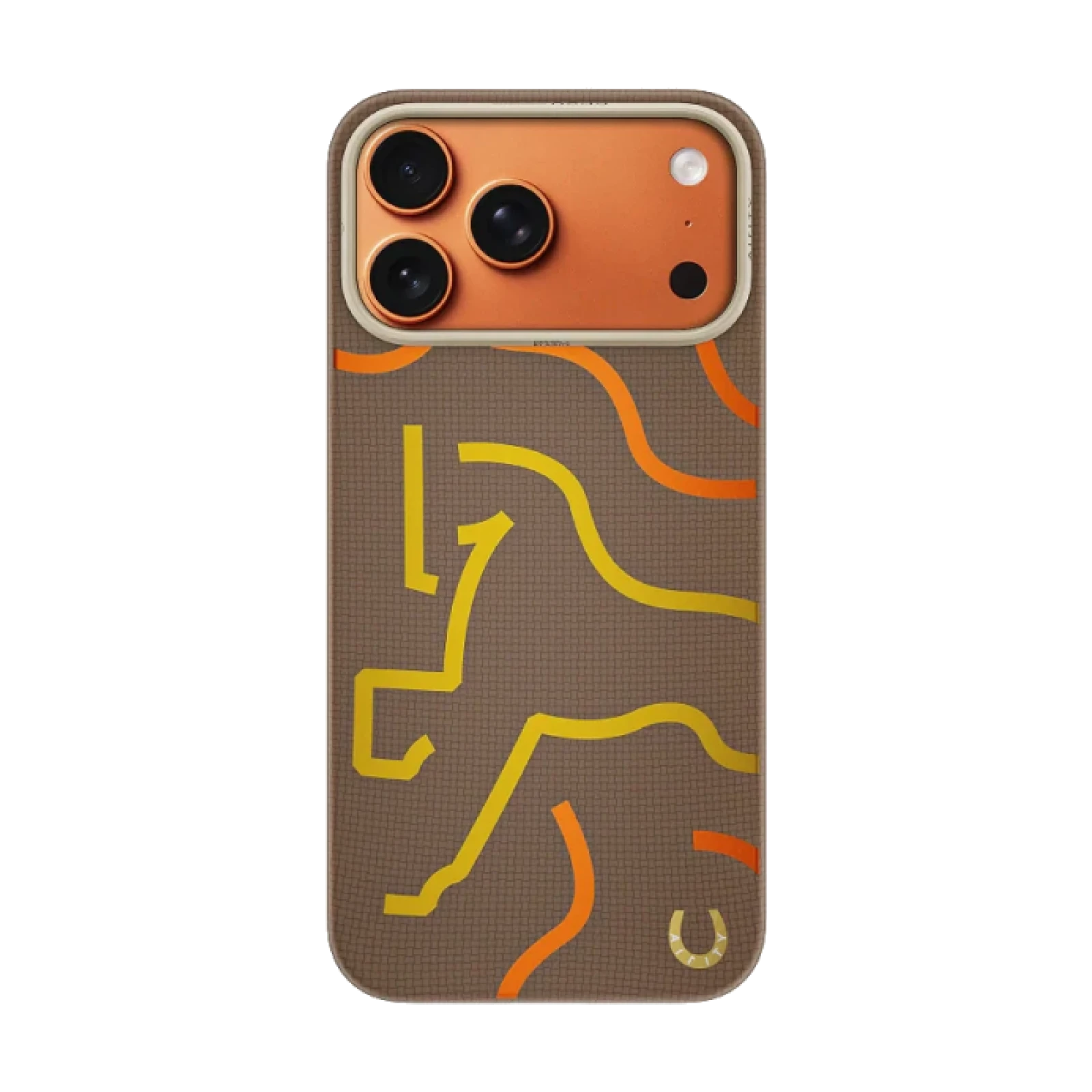 Funda AIRITY Edición Limitada Año del Caballo de fibra de aramida para IPHONE 17 PRO / 18 PRO Marrón