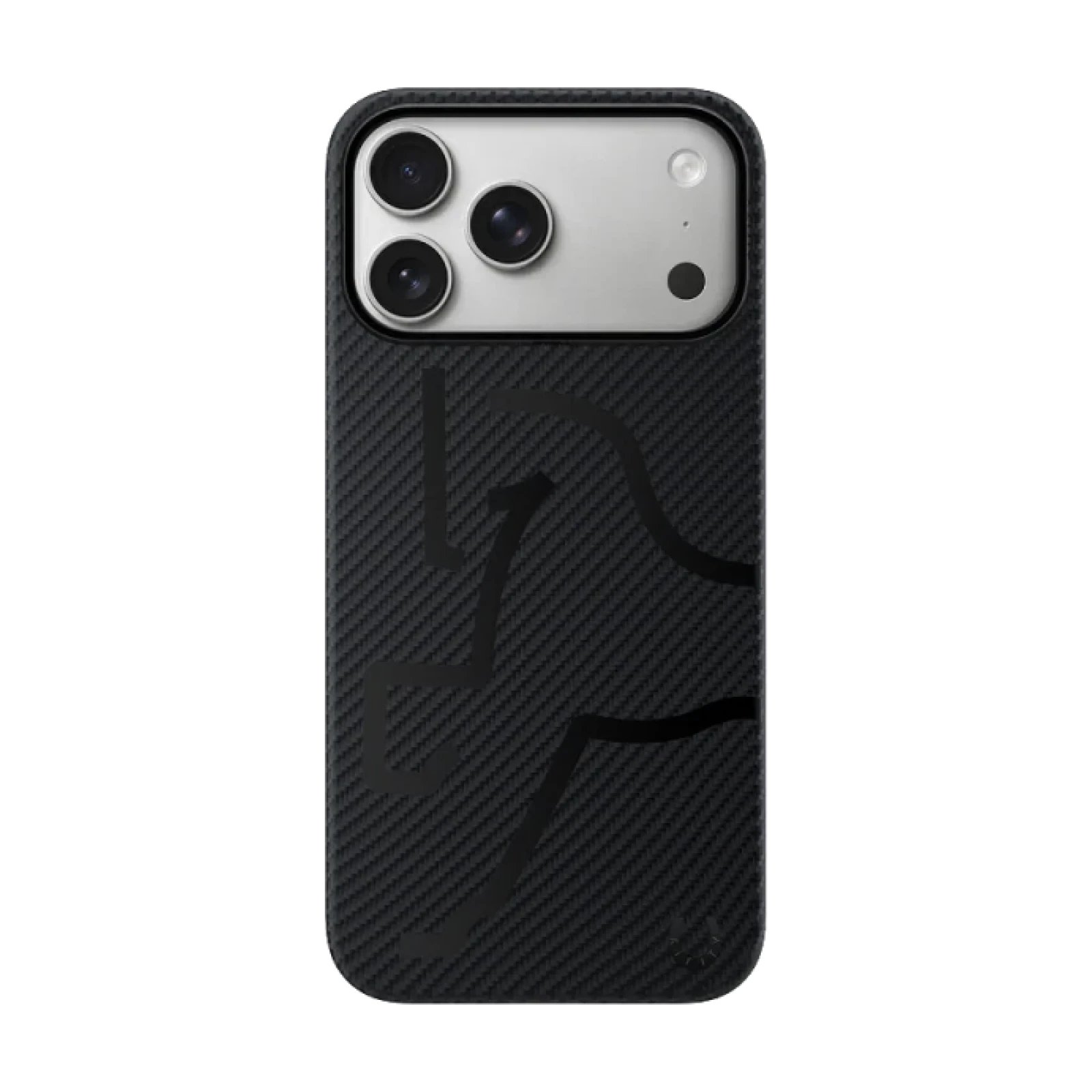 Funda AIRITY Edición Limitada Año del Caballo de fibra de aramida para IPHONE 17 PRO MAX / 18 PRO MAX Negro