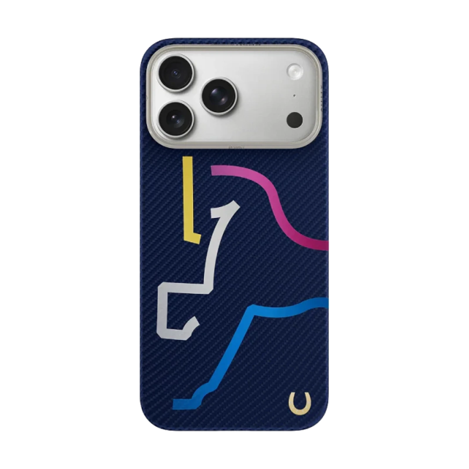 Funda AIRITY Edición Limitada Año del Caballo de fibra de aramida para IPHONE 17 PRO MAX / 18 PRO MAX Azul