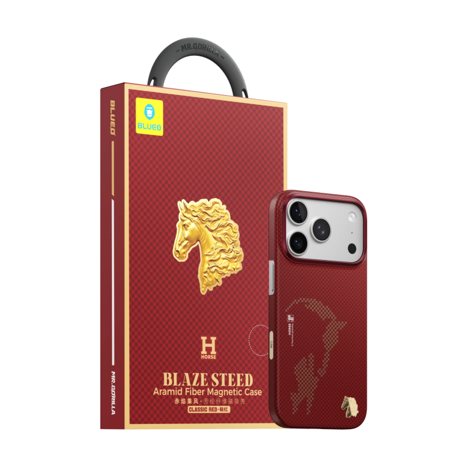 Funda magnética Blaze Steed de fibra de aramida para IPHONE 17 PRO MAX / 18 PRO MAX