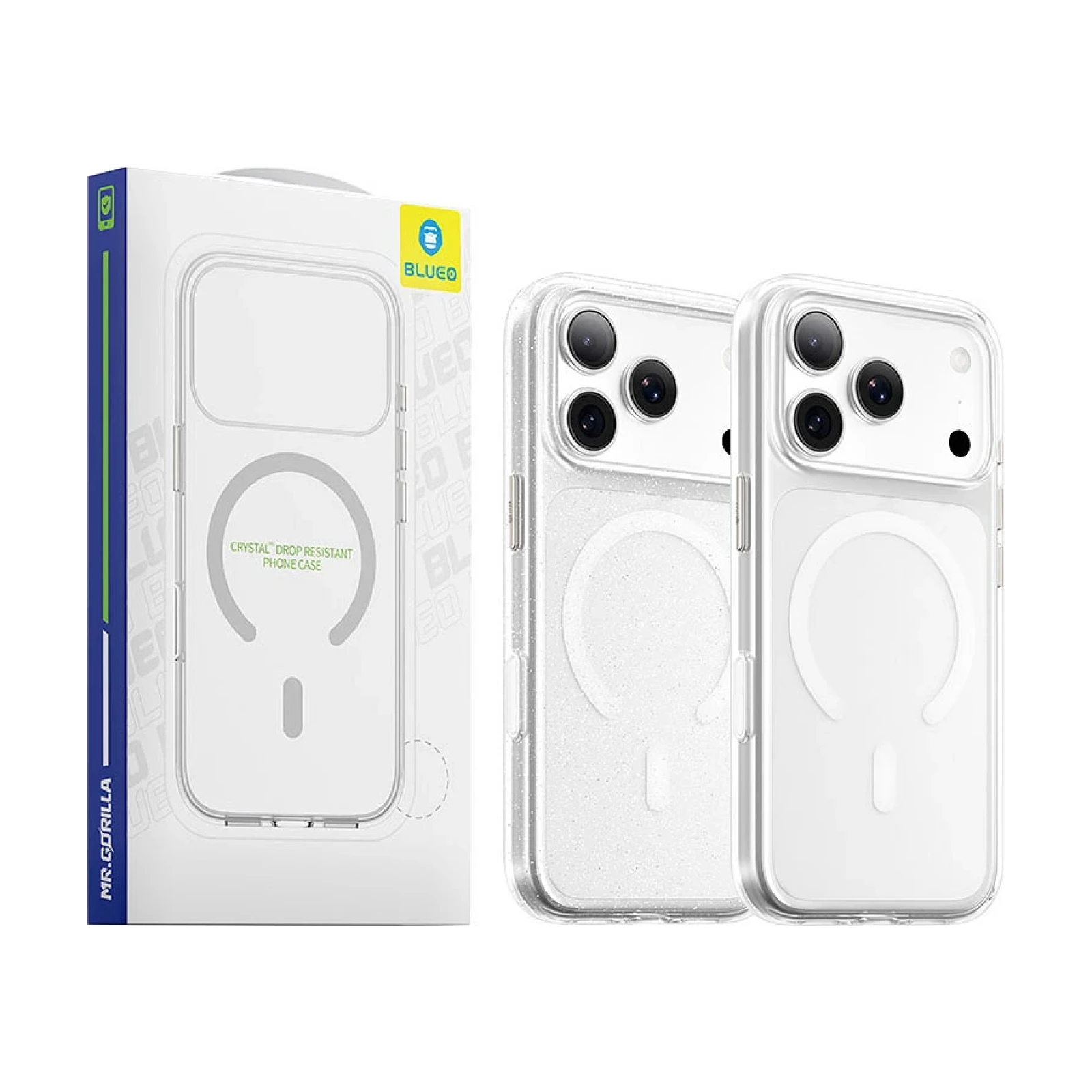 Funda Crystal Pro resistente a caídas con anillo magnético para IPHONE 17 PRO / 18 PRO