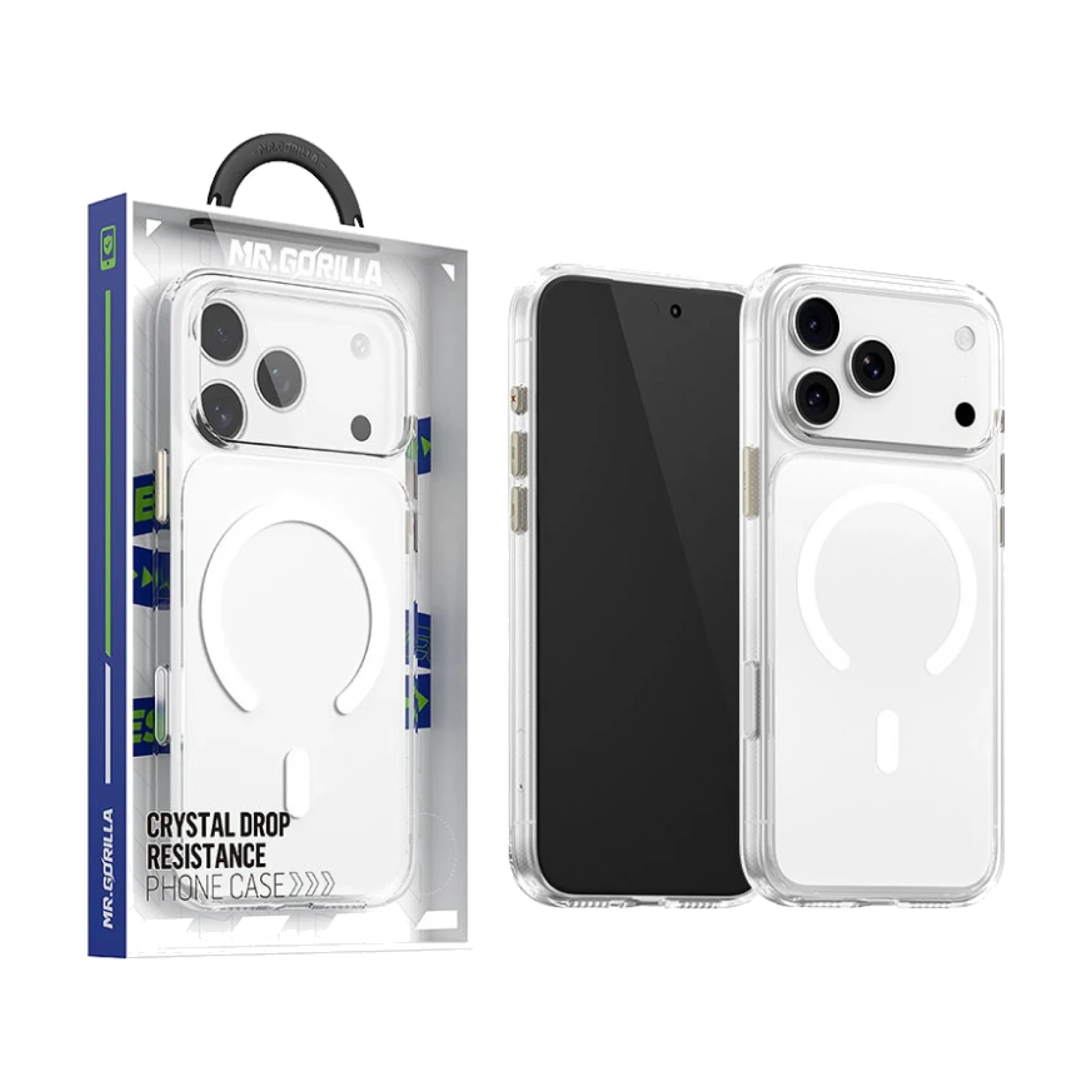 Funda Crystal anticaídas con anillo magnético para IPHONE 17 PRO MAX / 18 PRO MAX