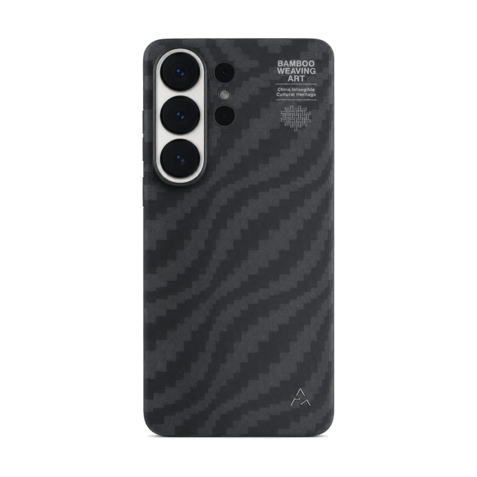 Funda Bamboo Shadow Eastern AIRITY de fibra de aramida con diseño de bambú tejido para SAMSUNG GALAXY S26 ULTRA Negro