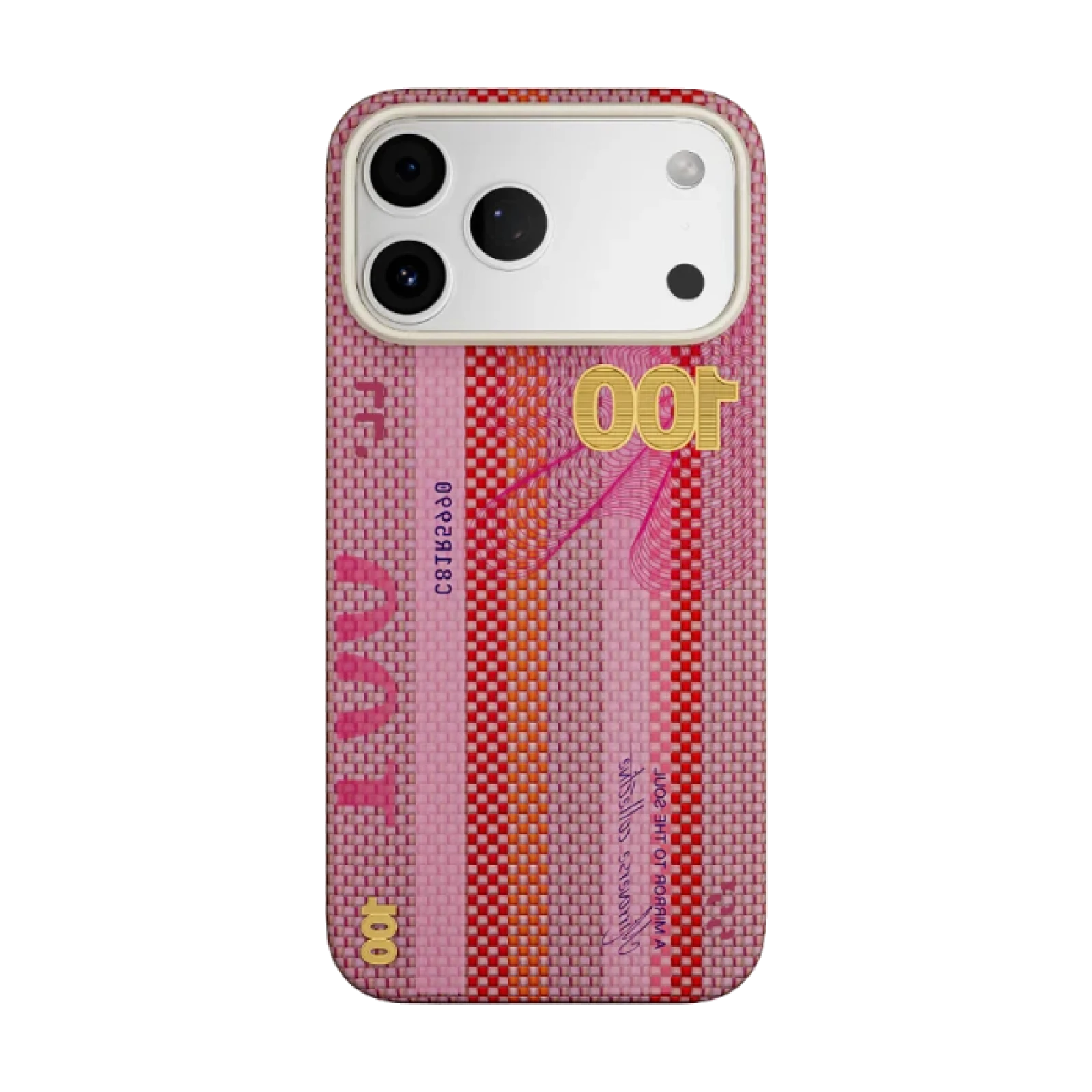 Funda AIRITY Serie A mirror to de Soul de fibra de aramida para IPHONE 17 PRO / 18 PRO Rojo