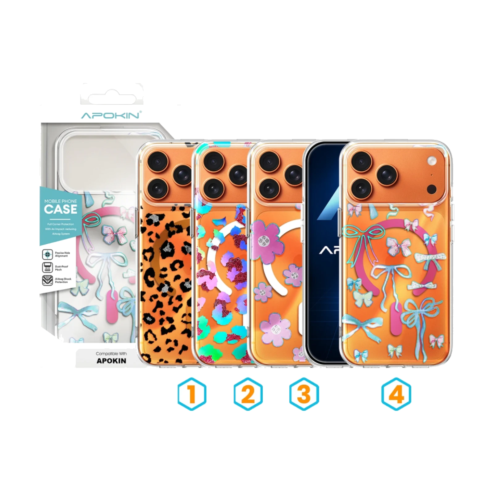 Funda Silicona Dibujos con Magsafe y Dibujo iPhone 17 Pro Max / 18 Pro Max - 4 Diseños Ref:98551