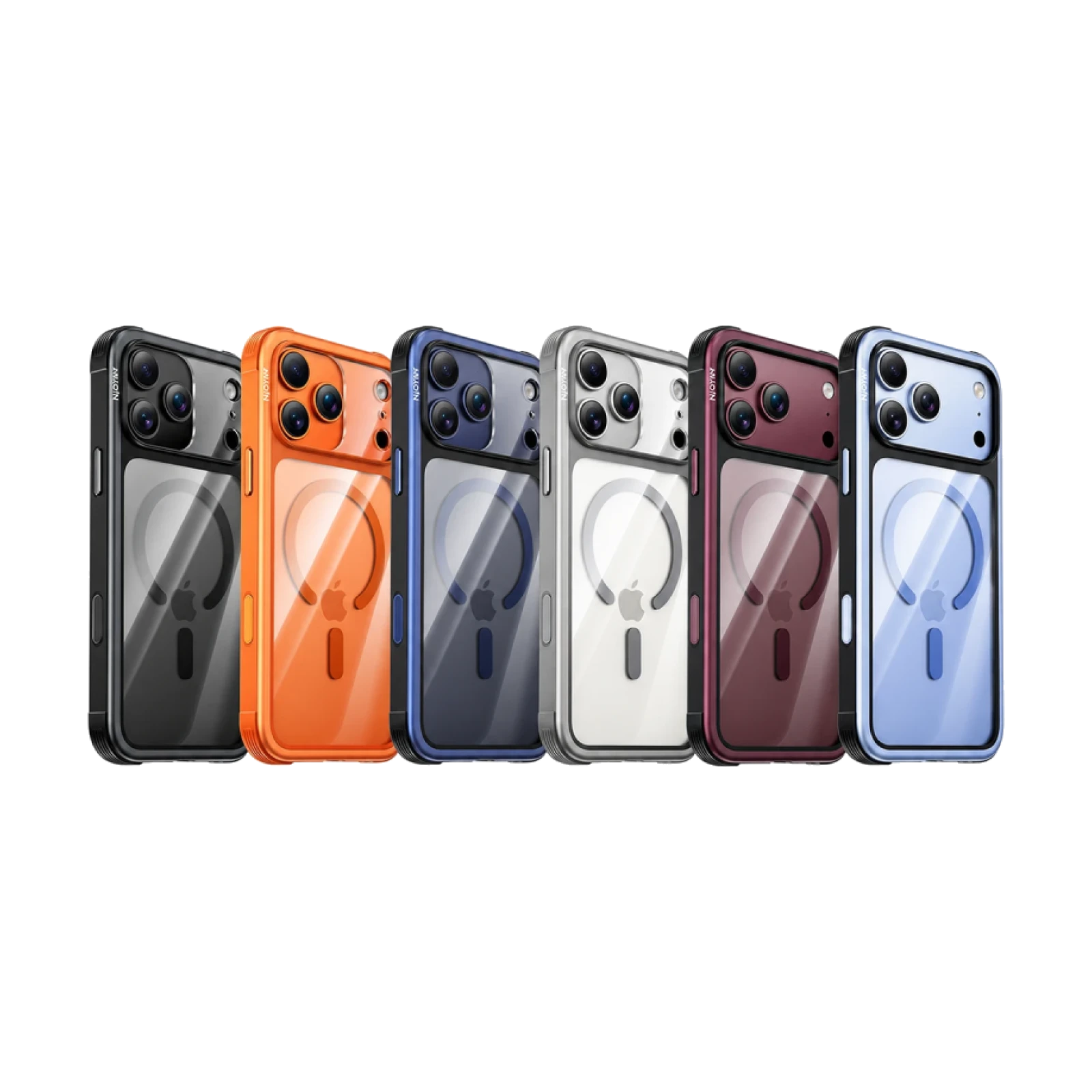 NJOYNY Funda Steel Armor S2-MAG para iPhone 17 Pro Max / 18 Pro Max