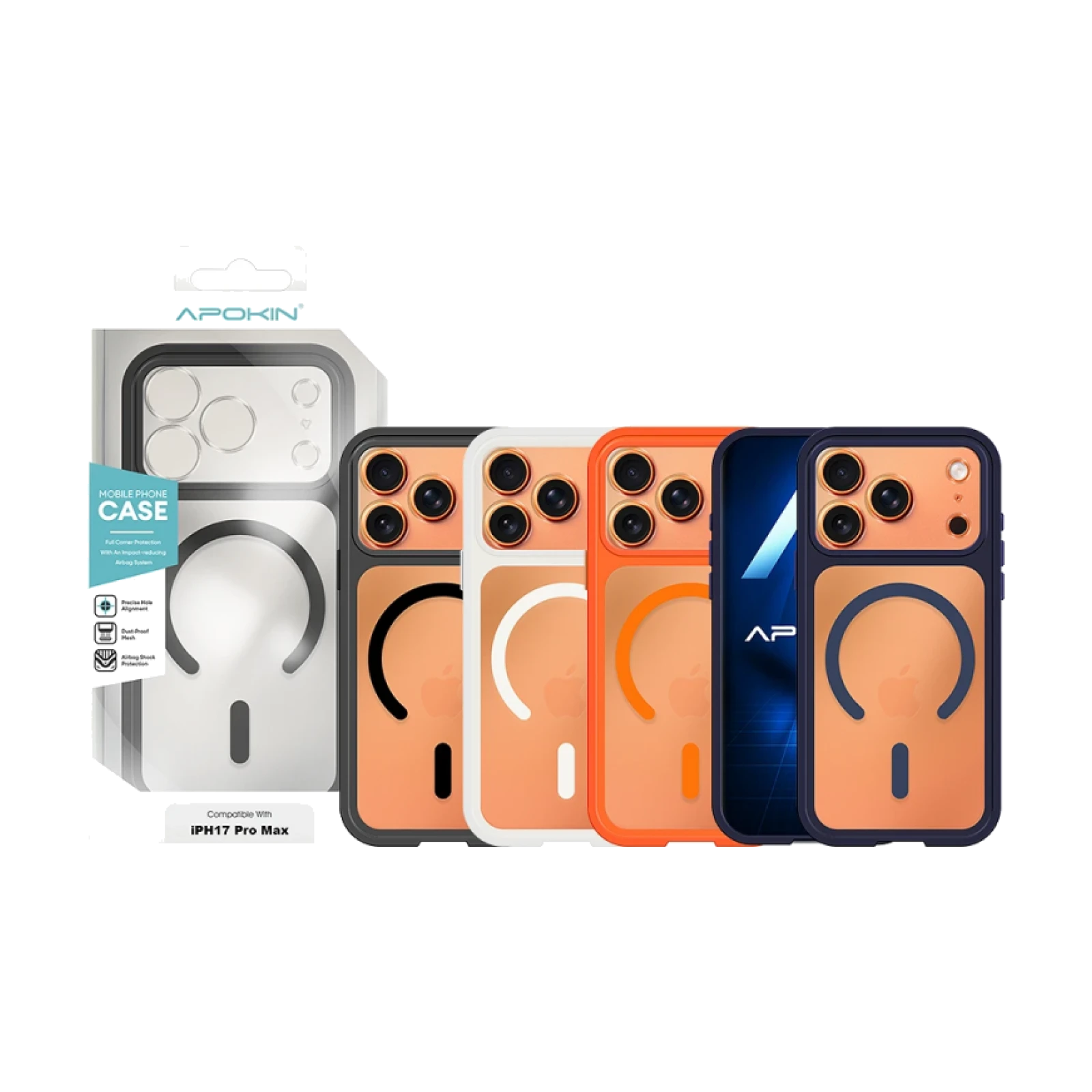 Funda Transparente Magnética Compatible con MagSafe y Protección Integral de Cámara para iPhone 15