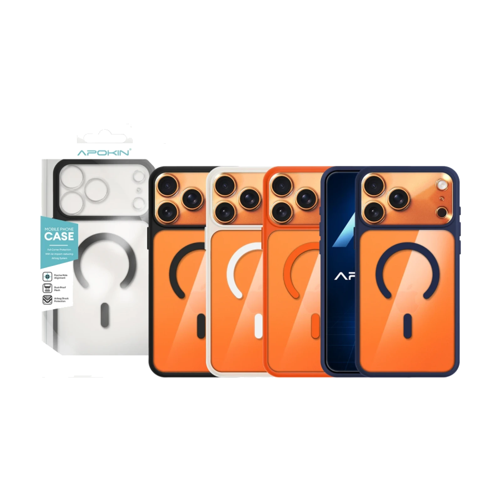 Funda Transparente Magnética Compatible con MagSafe y Protección Integral de Cámara para iPhone 17 Pro Max