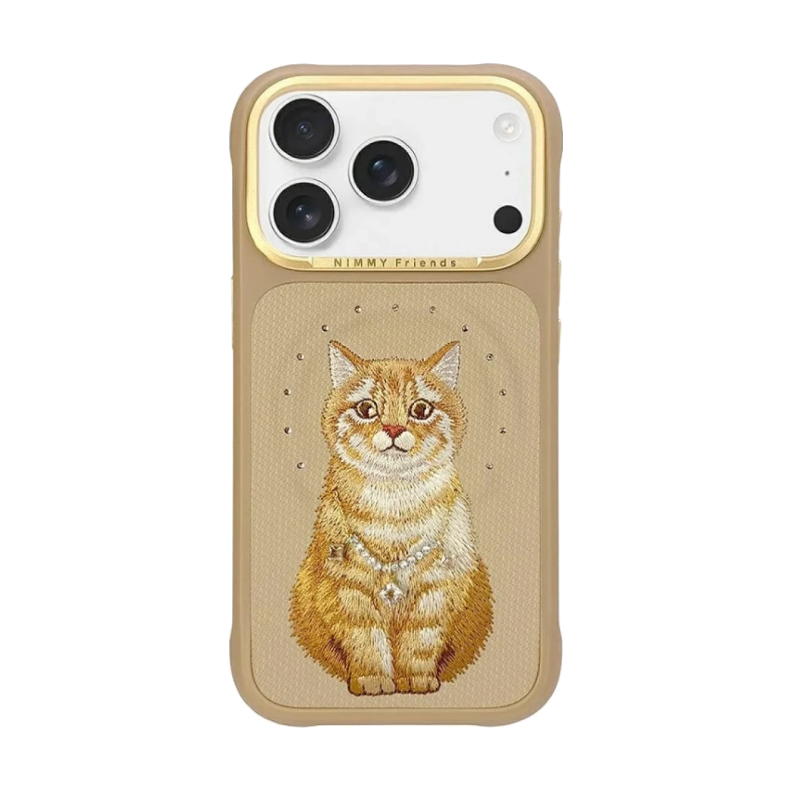 Funda Nimmy Friends Lucky Fashion con Magsafe para Iphone 17 Pro Max / 18 Pro Max- Gato Naranja