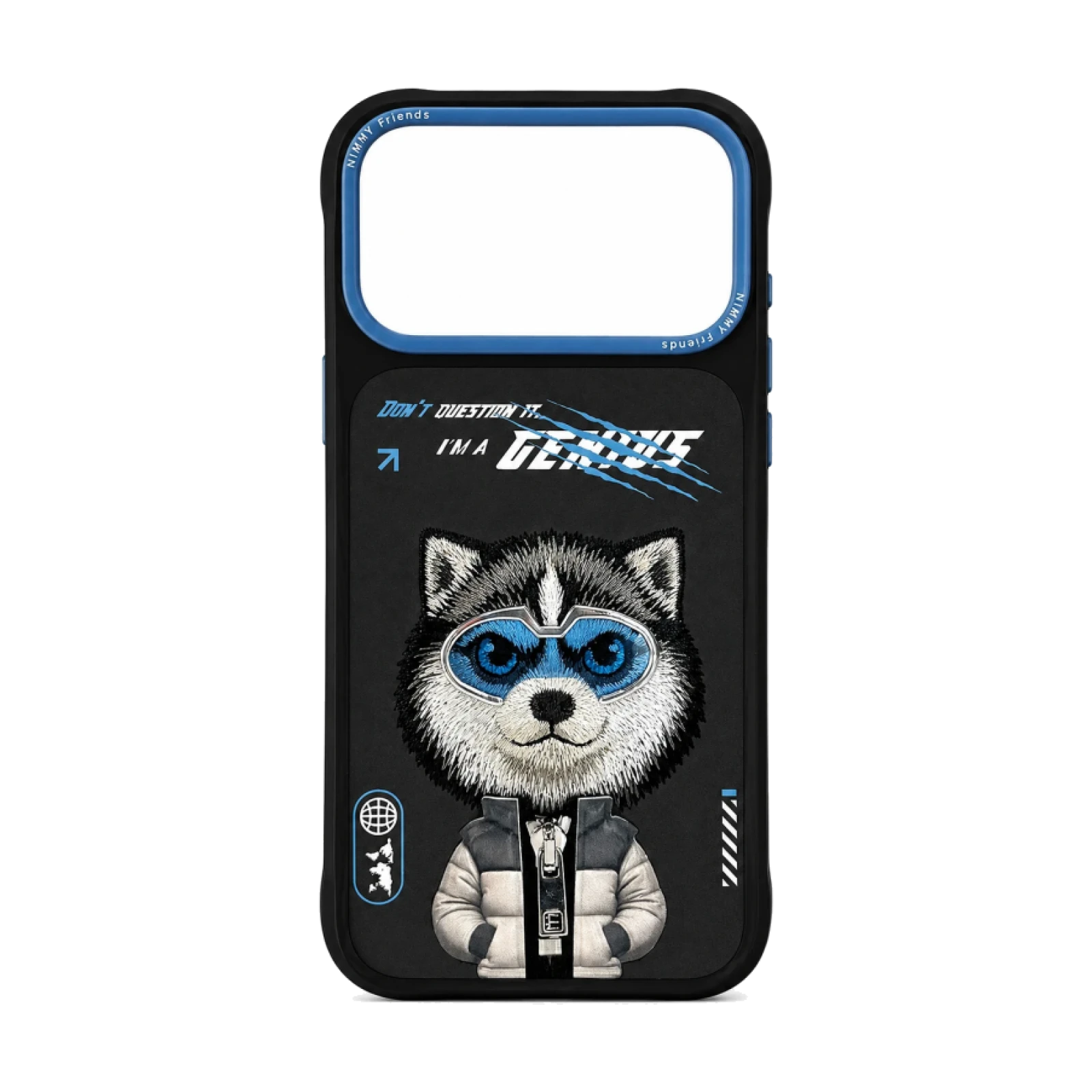 Funda Nimmy Friends Cool and Cute 2.0 Series bordada para IPHONE 17 Husky