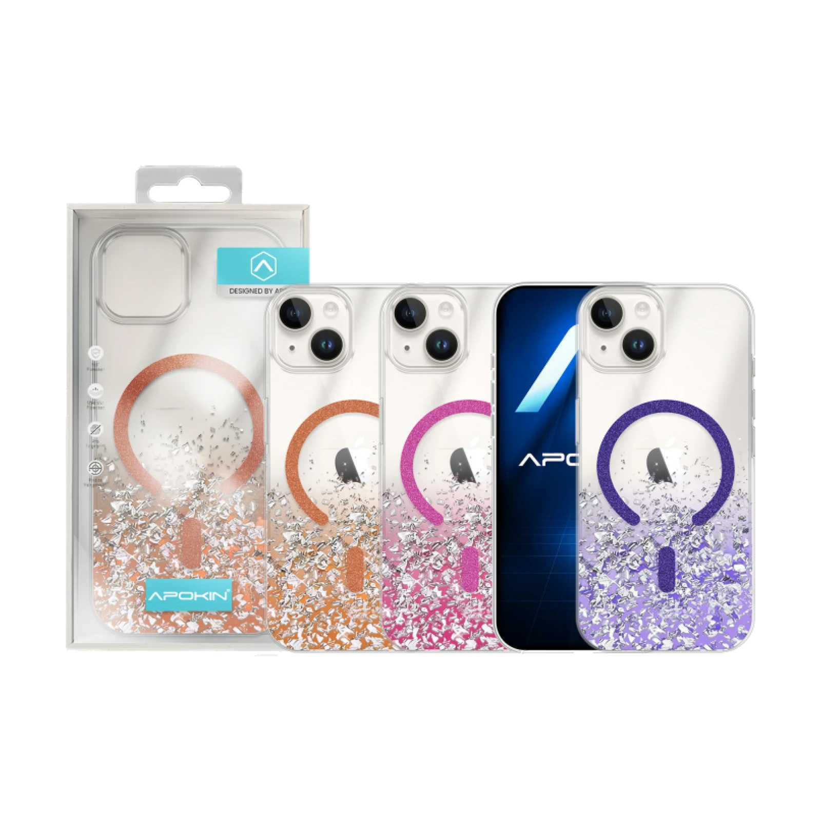 Funda Bling-Bling con Magsafe para iPhone 14