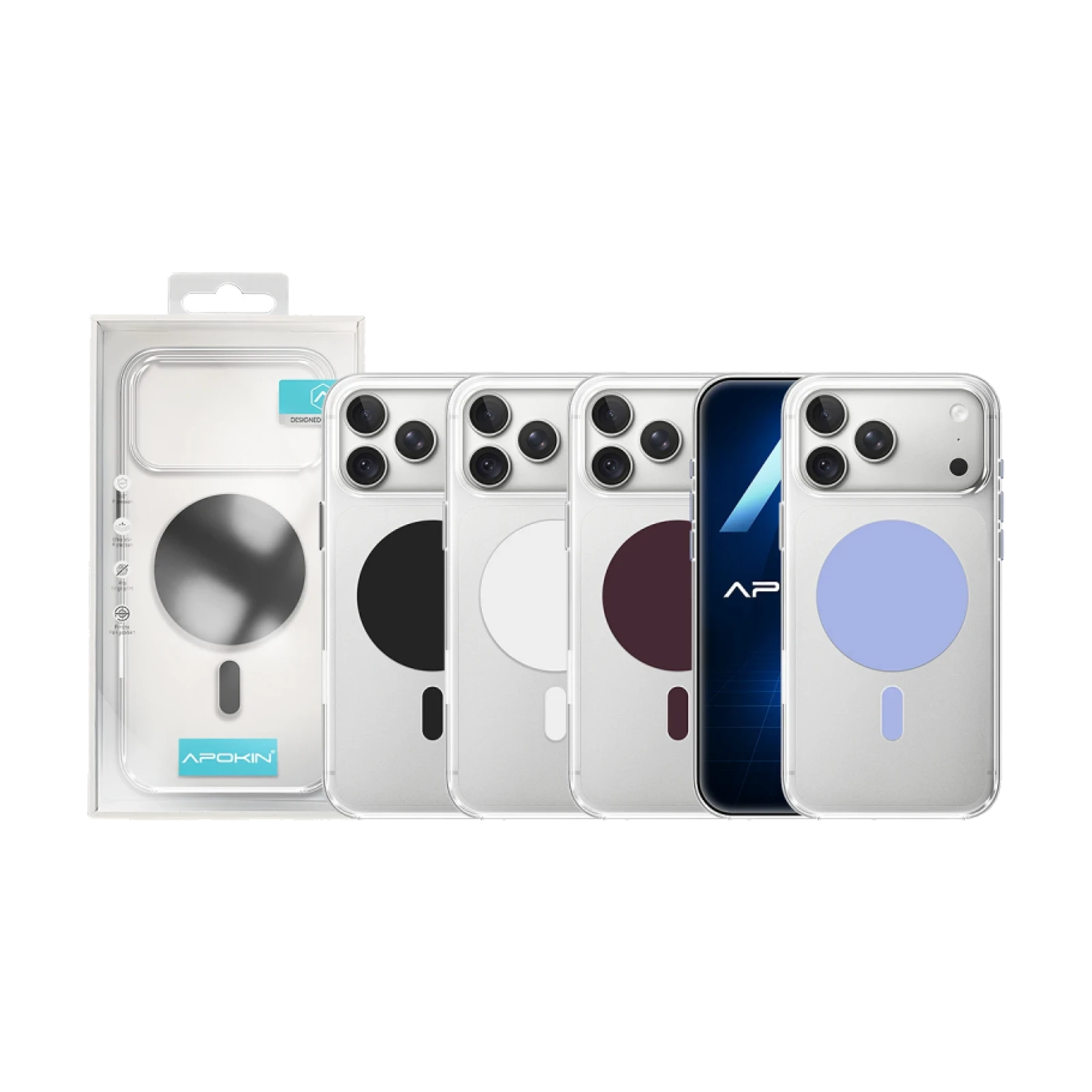 Funda Apokin Transparente con Magsafe para iPhone 17 Pro Max / 18 Pro Max
