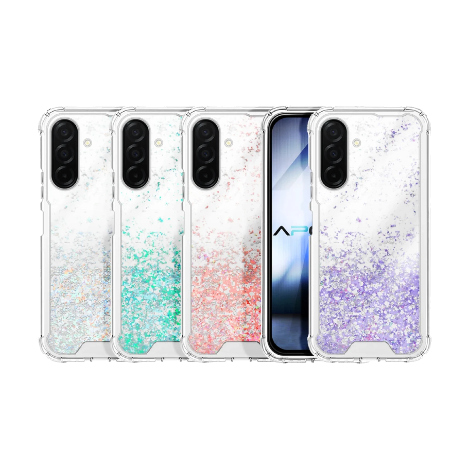 Funda Gel transparente purpurina Samsung A26