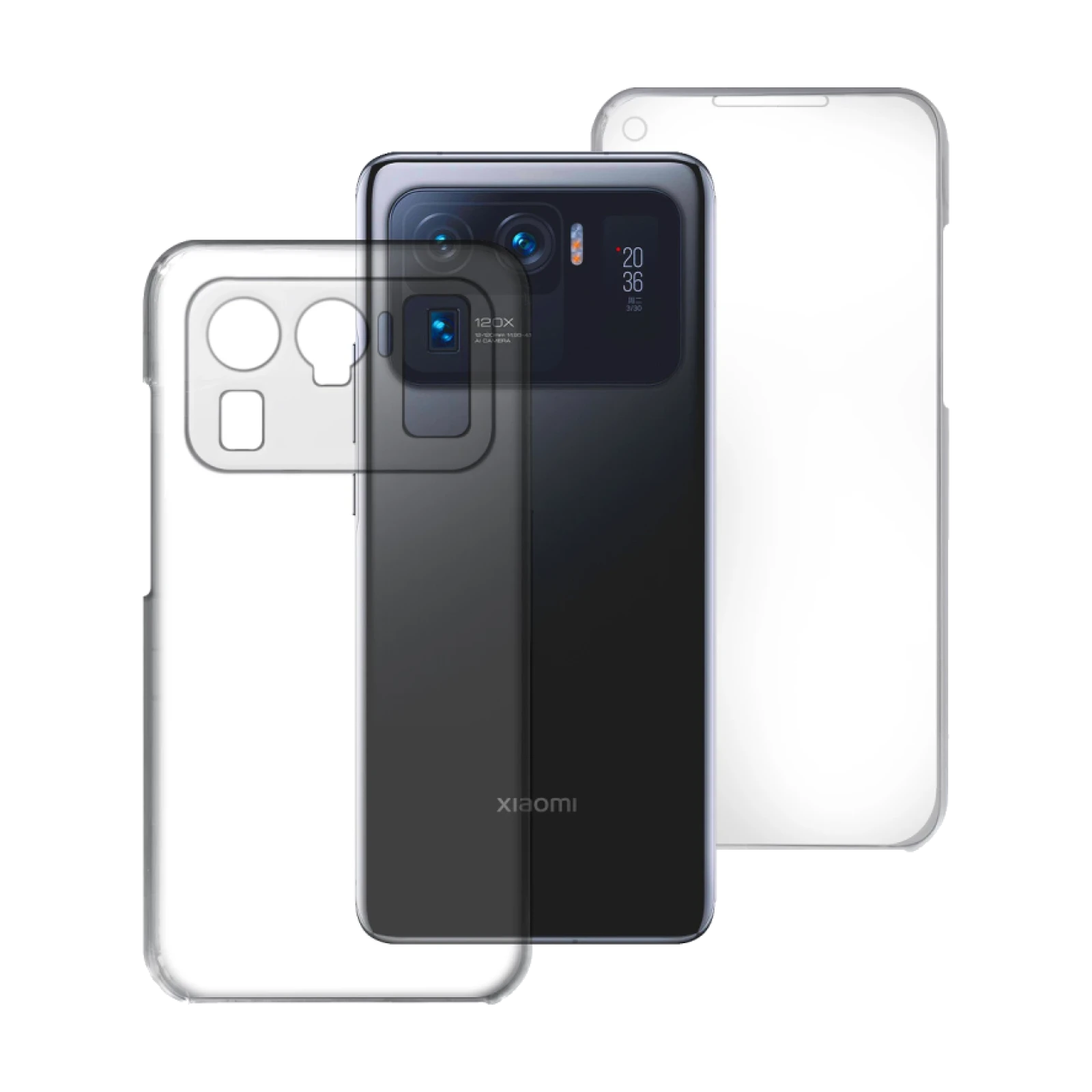 Funda Doble Xiaomi Mi 11 Ultra Silicona Transparente Delantera y Trasera
