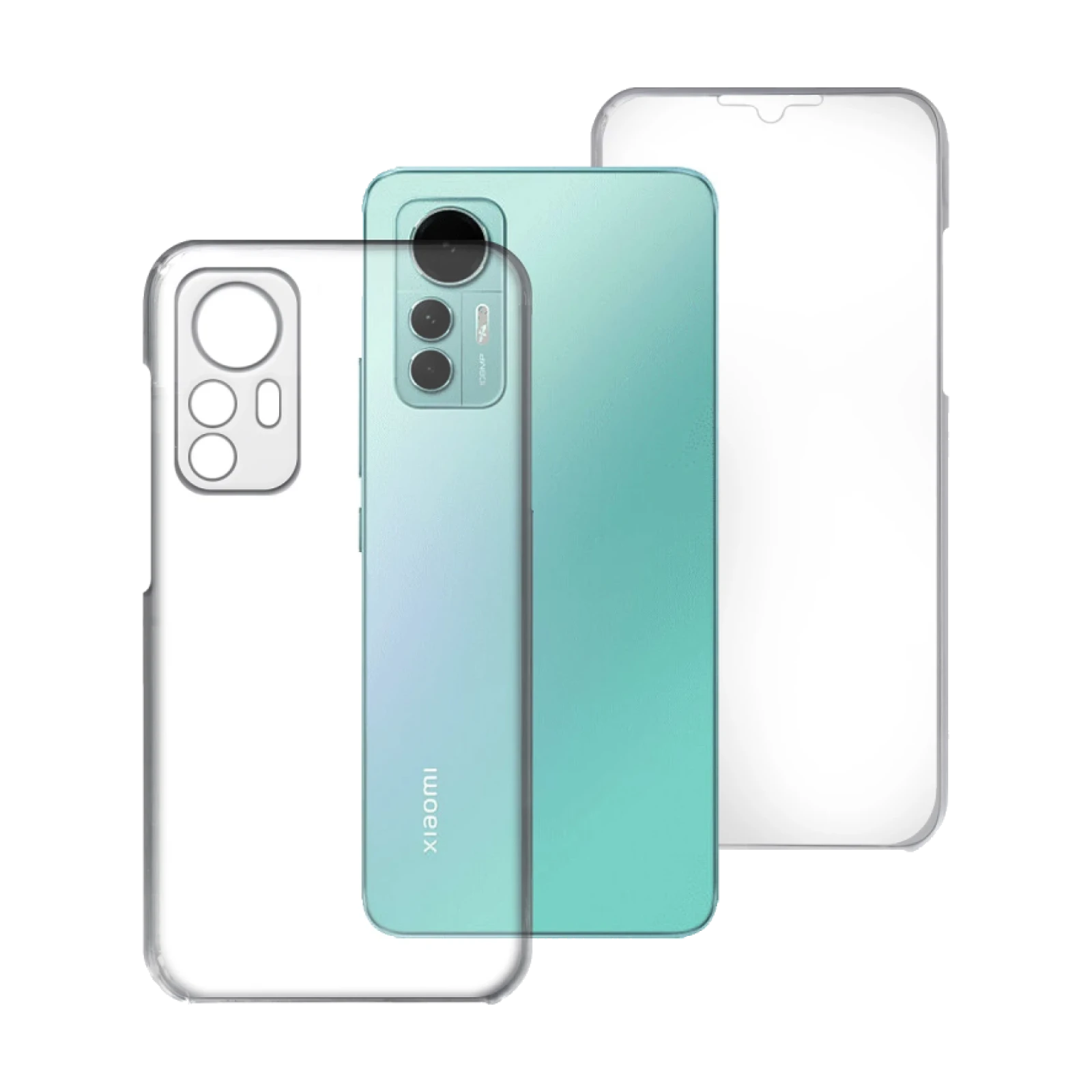 Funda Doble Xiaomi Mi 12 5G / 12x Ultra Silicona Transparente Delantera y Trasera