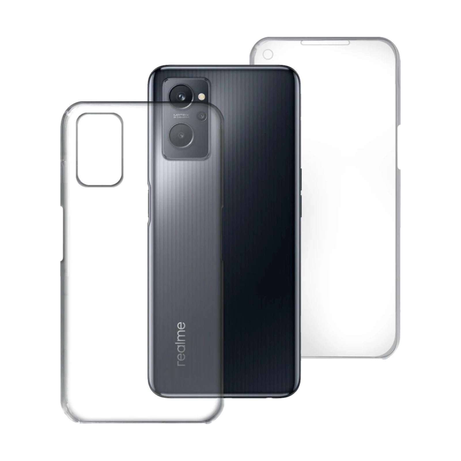 Funda Doble Oppo A36 / Realme 9I Silicona Transparente Delantera y Trasera