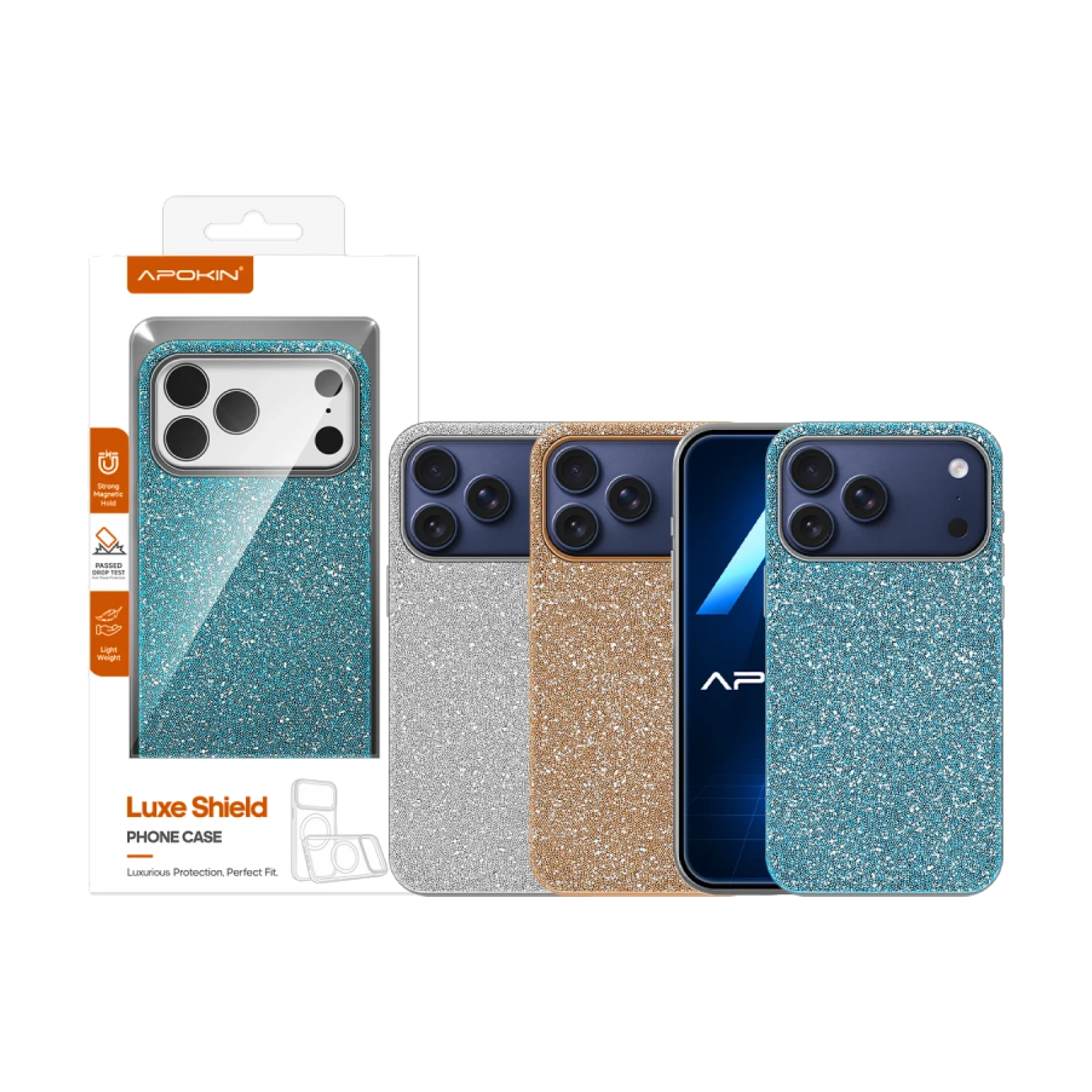 Funda Diamante Brillante Magnética para iPhone 17