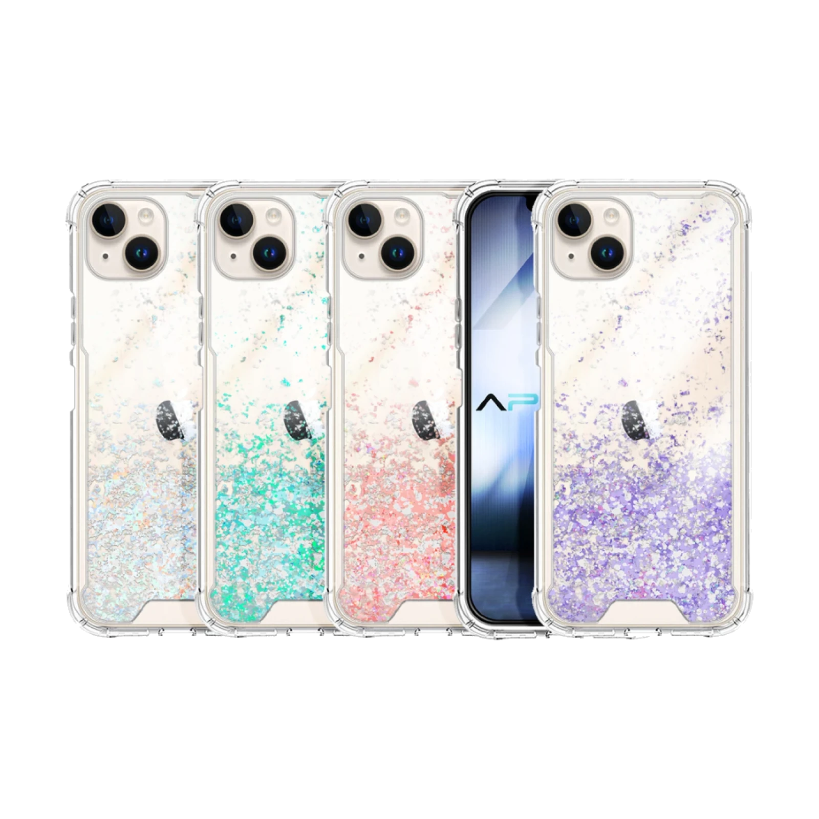 Funda Gel transparente purpurina iPhone 13 Mini 5.4"