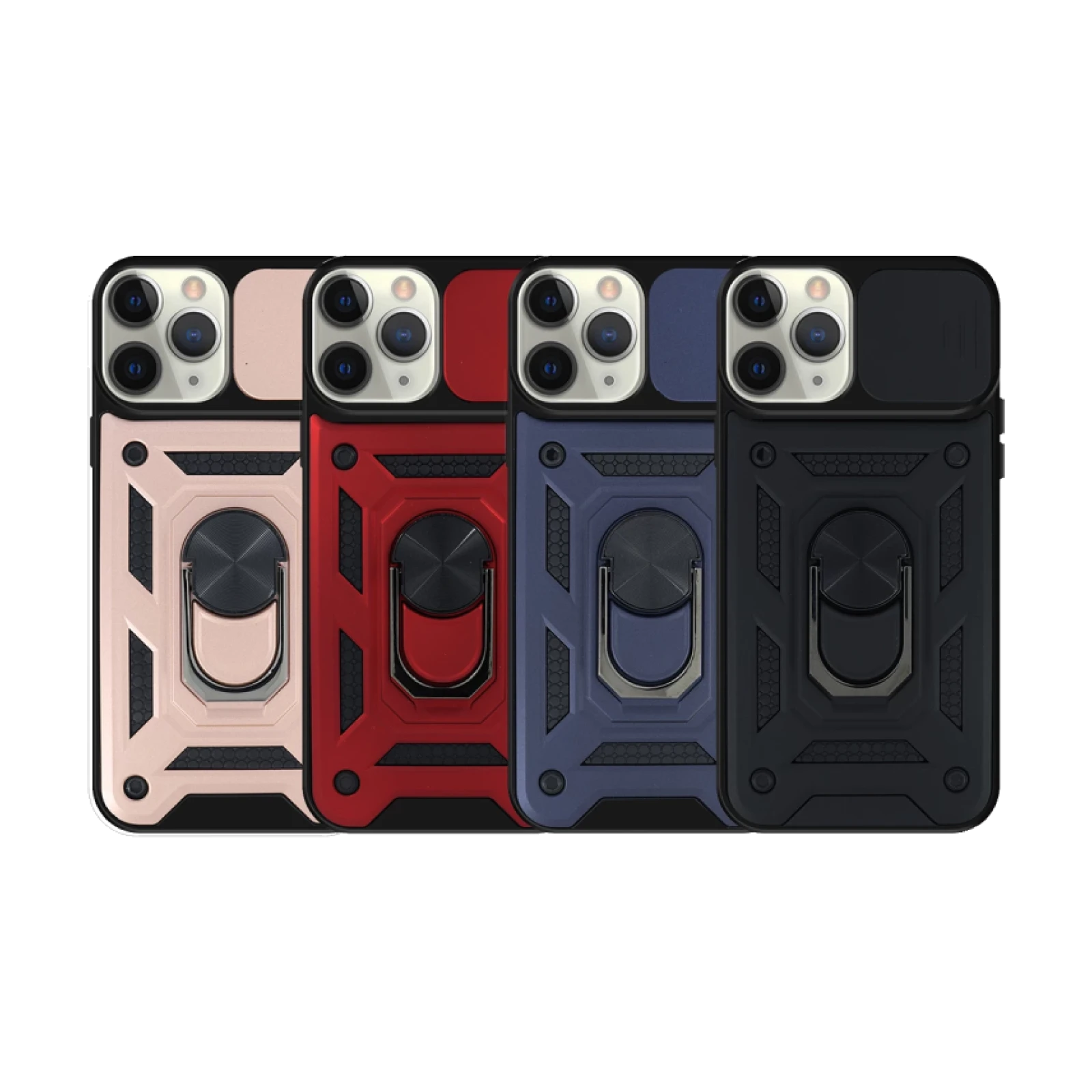 Funda con Anilla y Cámara Deslizante iPhone 13 Pro con Imán