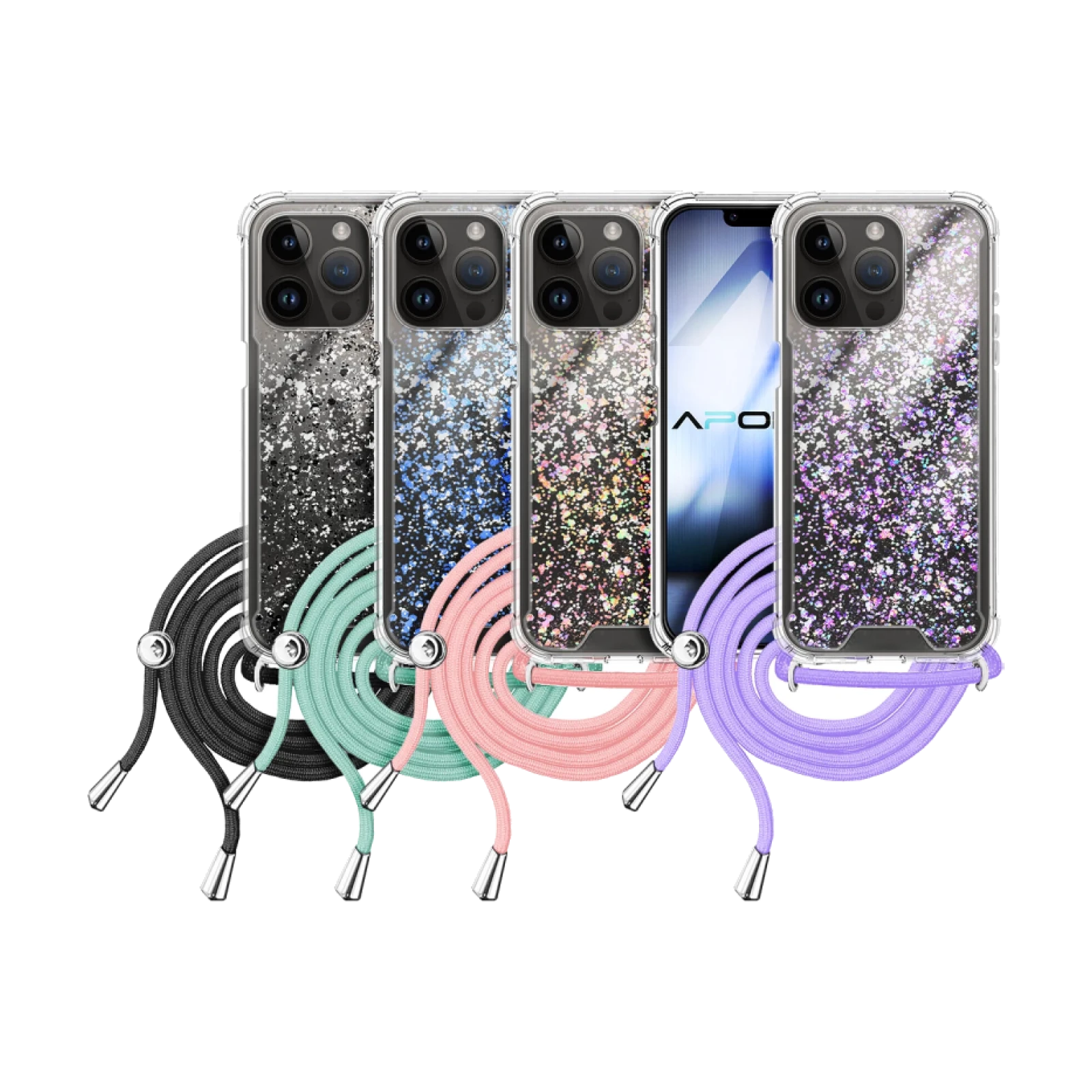 Funda Gel transparente con Cordón iPhone 13 Pro 6.1"