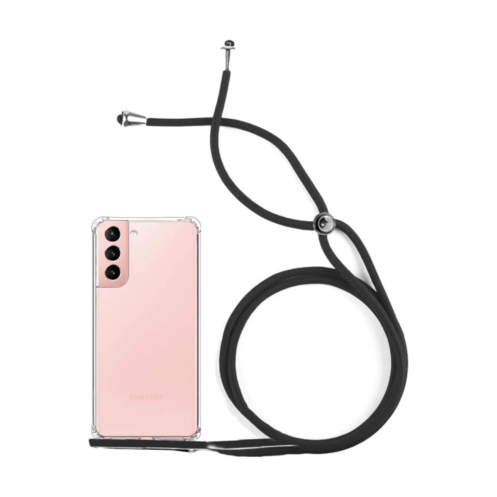 Funda Gel transparente Anti-golpe con Cordon - Samsung S21 Plus