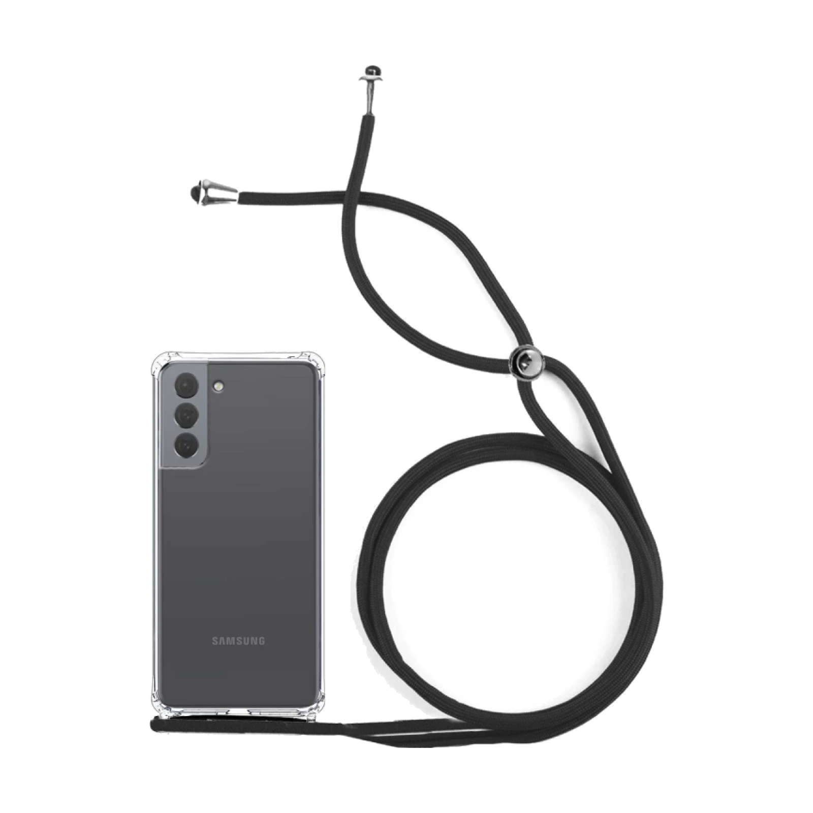 Funda Gel transparente Anti-golpe con Cordon - Samsung S21