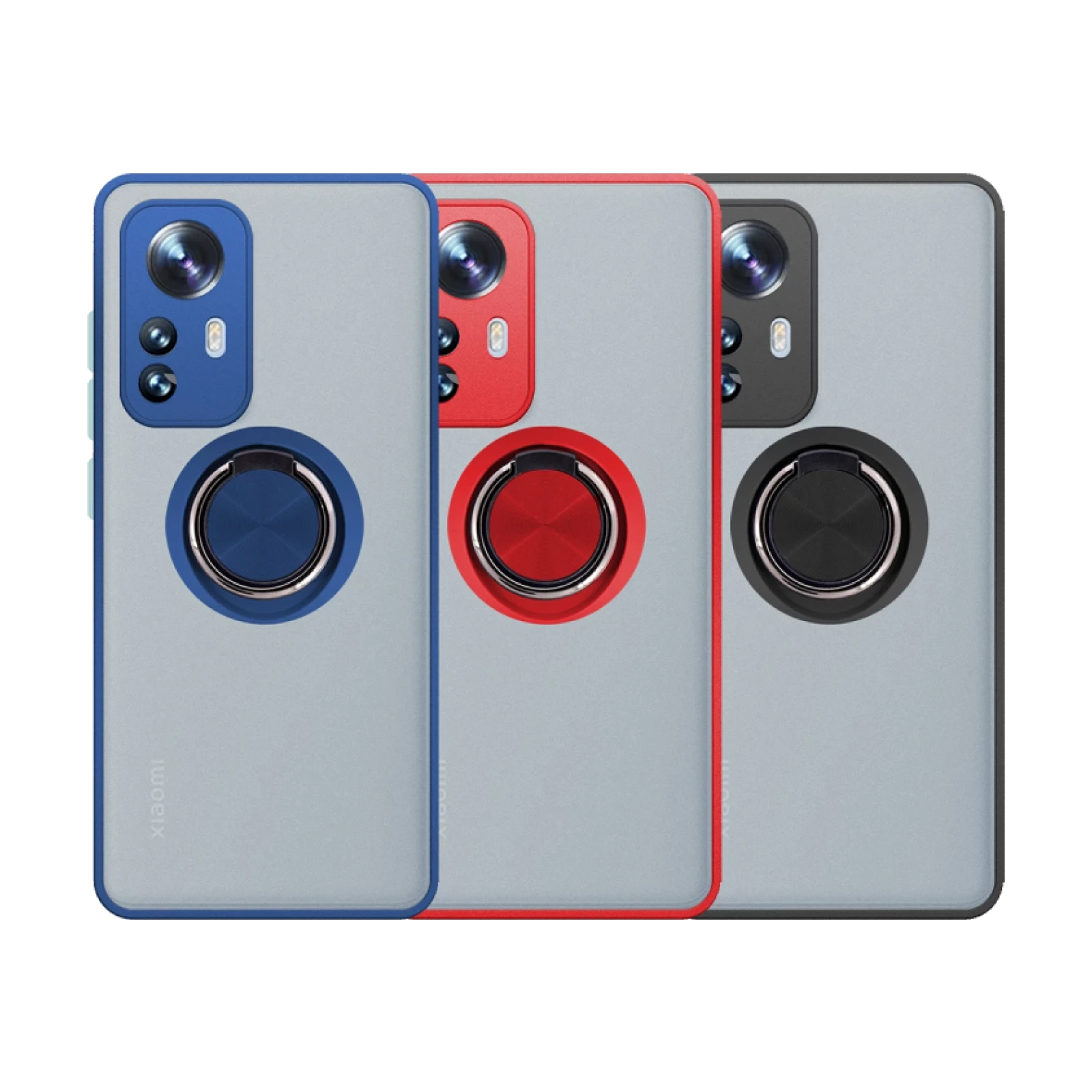 Funda Gel Xiaomi Mi 12 Iman con soporte Smoked