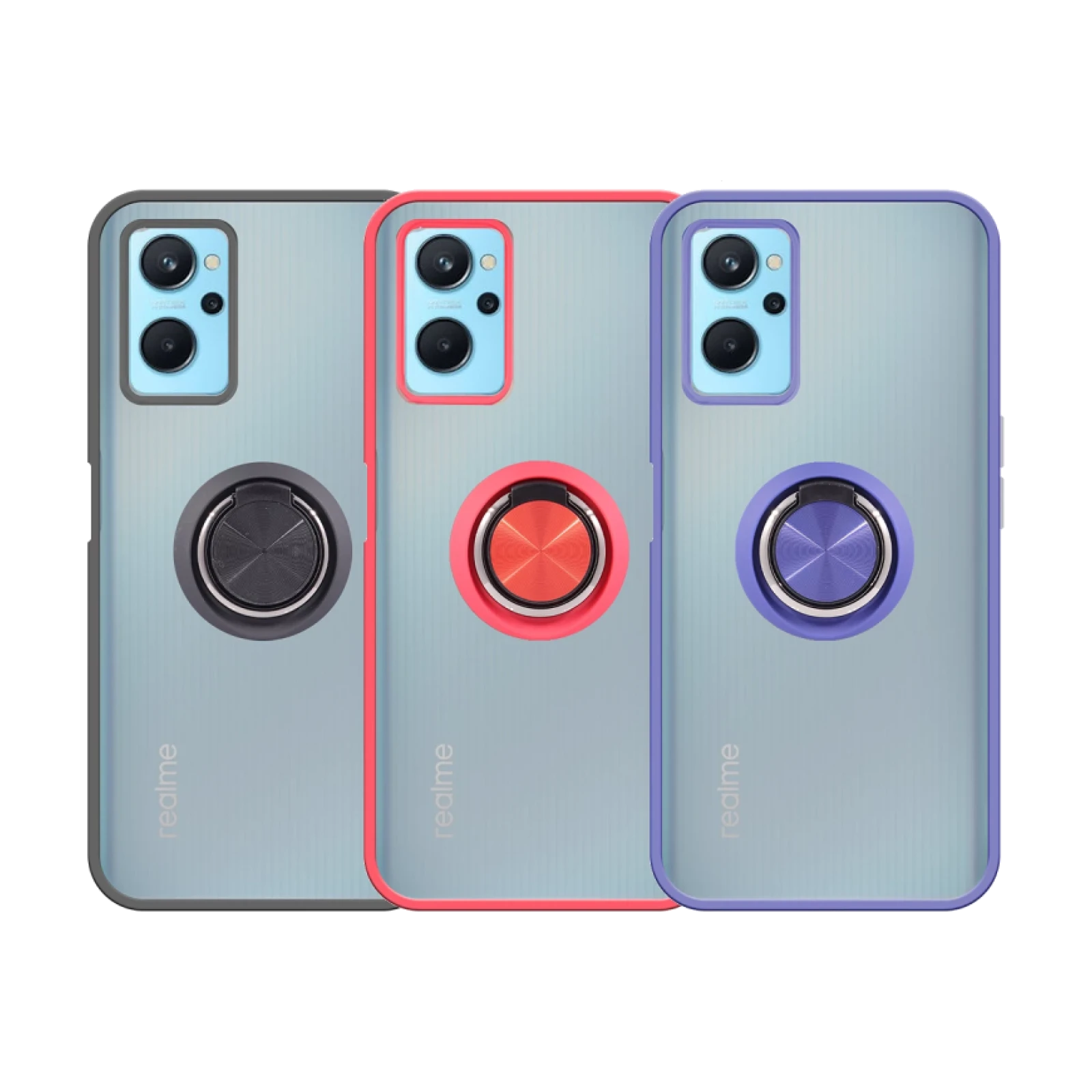 Funda Gel Realme 9i/Oppo A36/A76 Iman con soporte Smoked