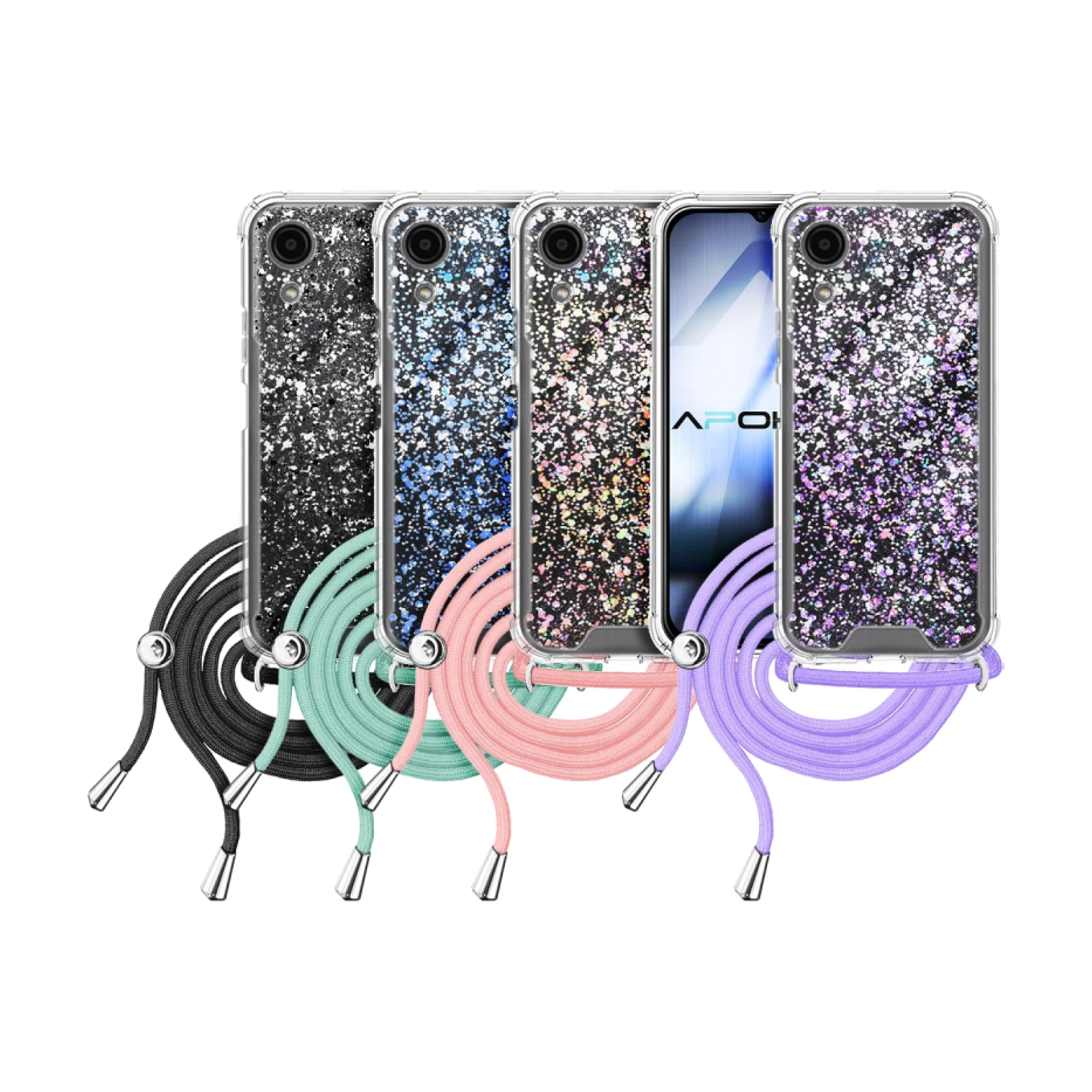 Funda Gel transparente con Cordón Samsung Galaxy A03 Core
