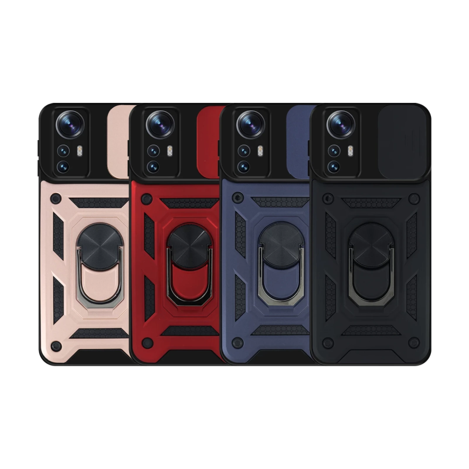 Funda con Anilla y Cámara Deslizante Xiaomi Mi 12 Pro con Imán