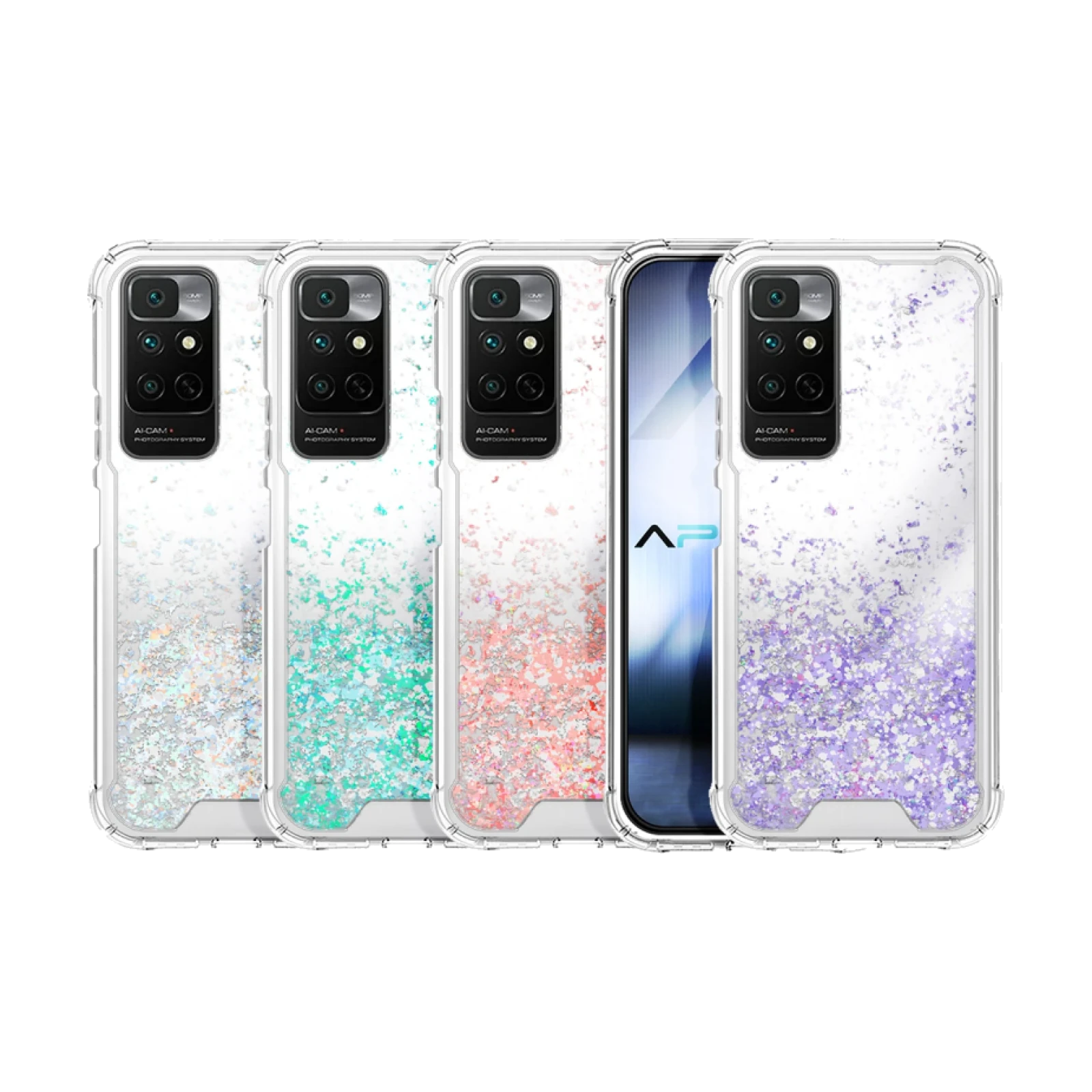 Funda Gel transparente purpurina Xiaomi Redmi Note 11 4g