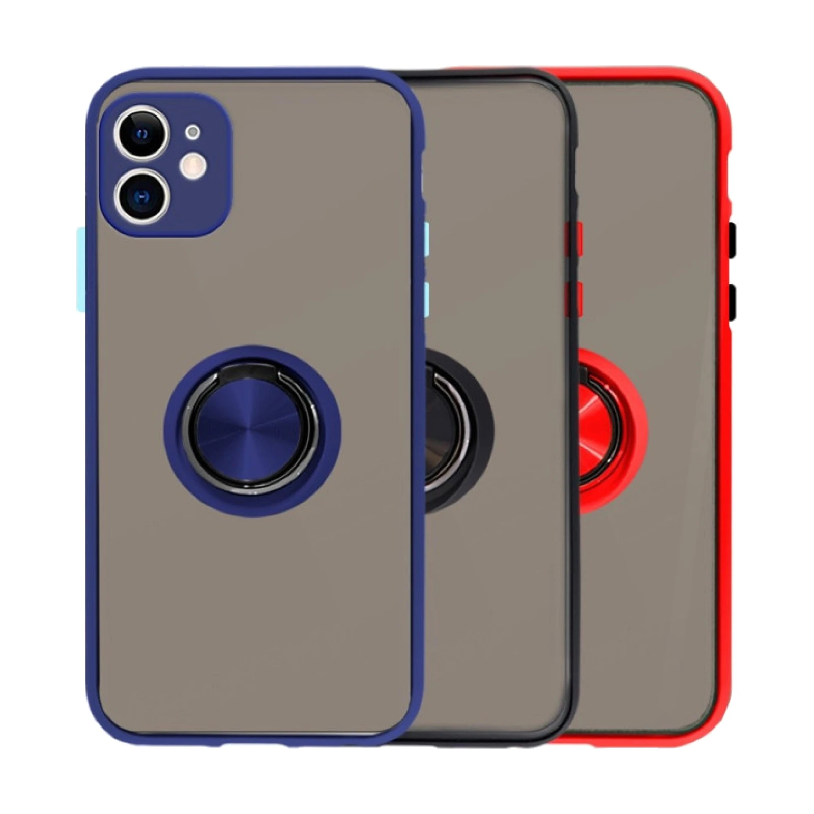 Funda Gel iPhone 11 Iman con soporte Smoked