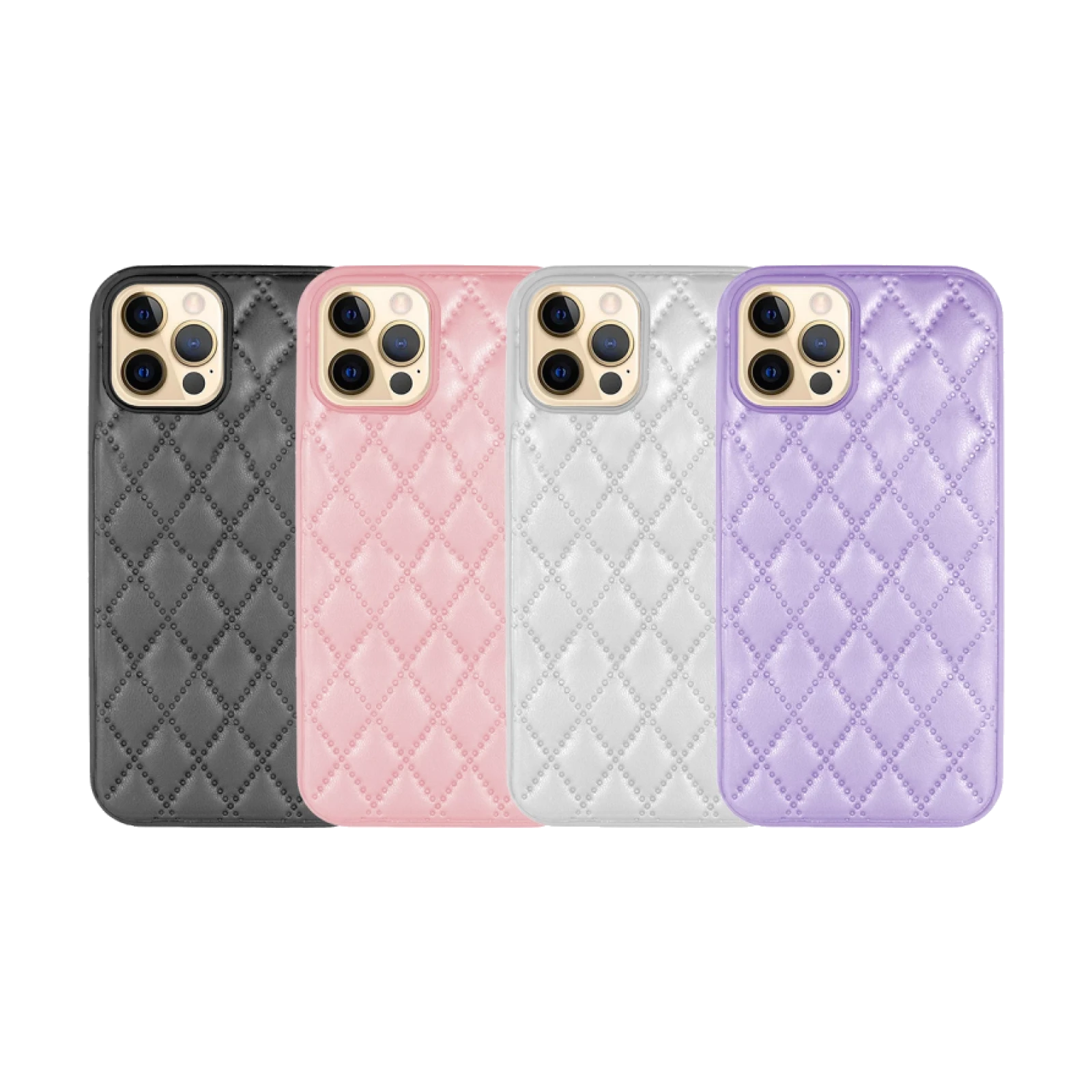 Funda Smoked Chamel iPhone 12 Pro Piel 4 Color