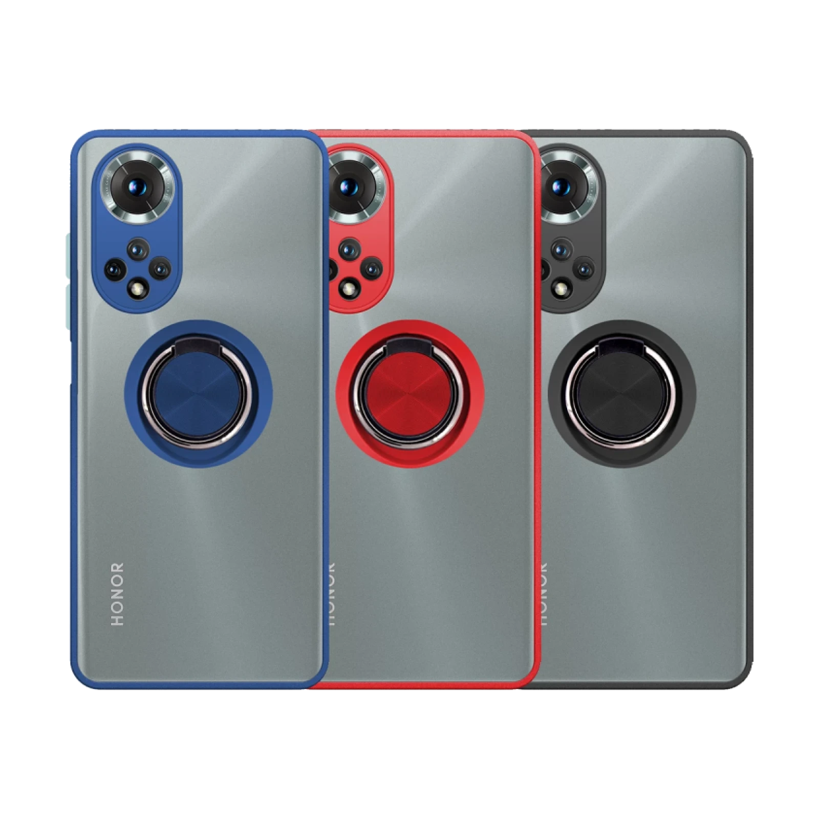 Funda Gel Honor X9 4G/5G Iman con soporte Smoked