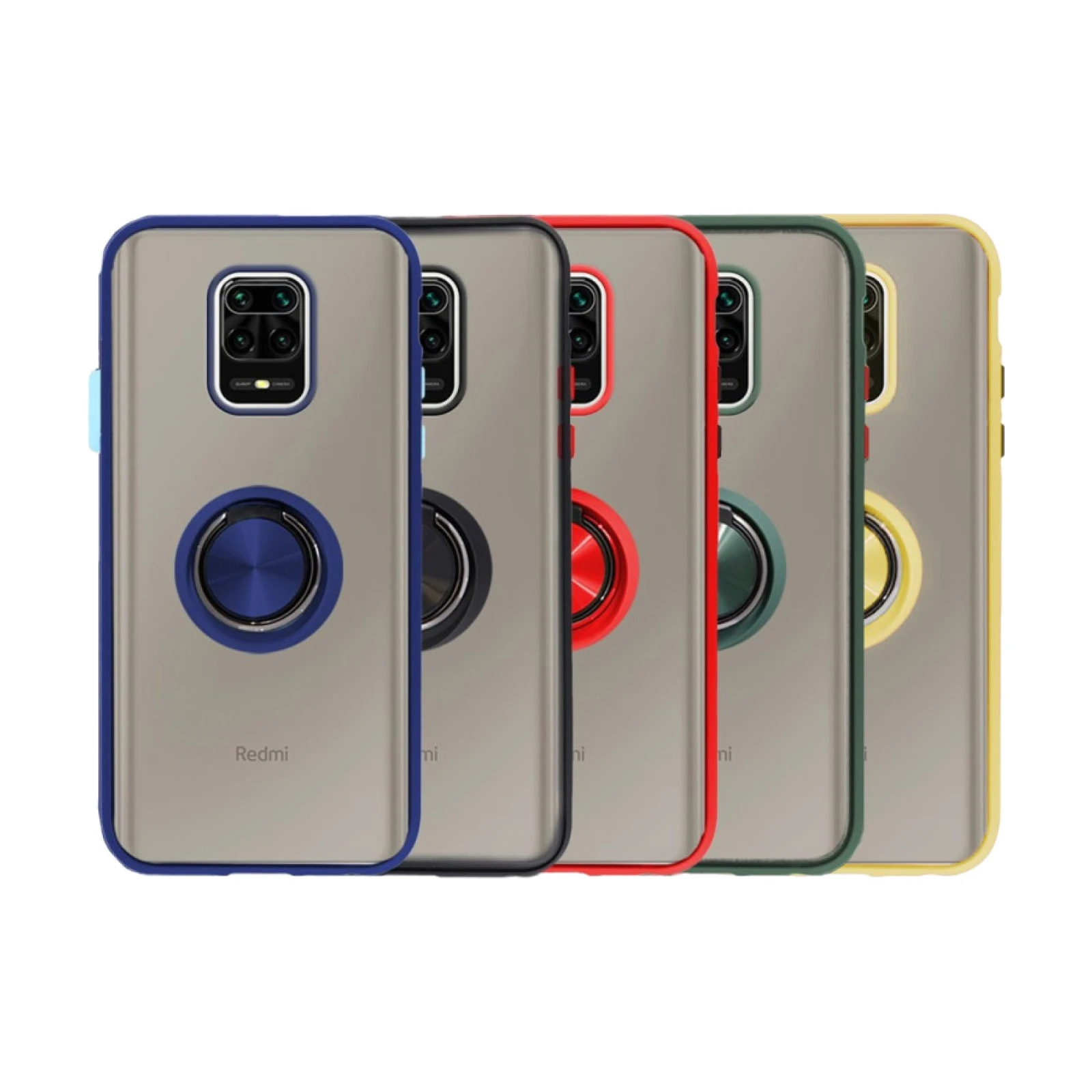 Funda Gel Xiaomi Redmi Note 9S / Note 9 Pro Iman con soporte Smoked