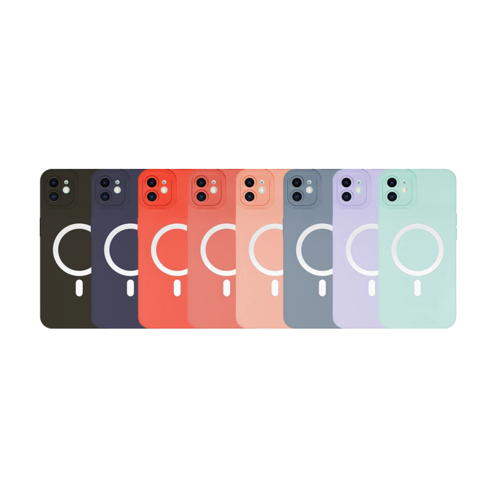 Funda Silicona Suave Magsafe para iPhone 12 6.1"