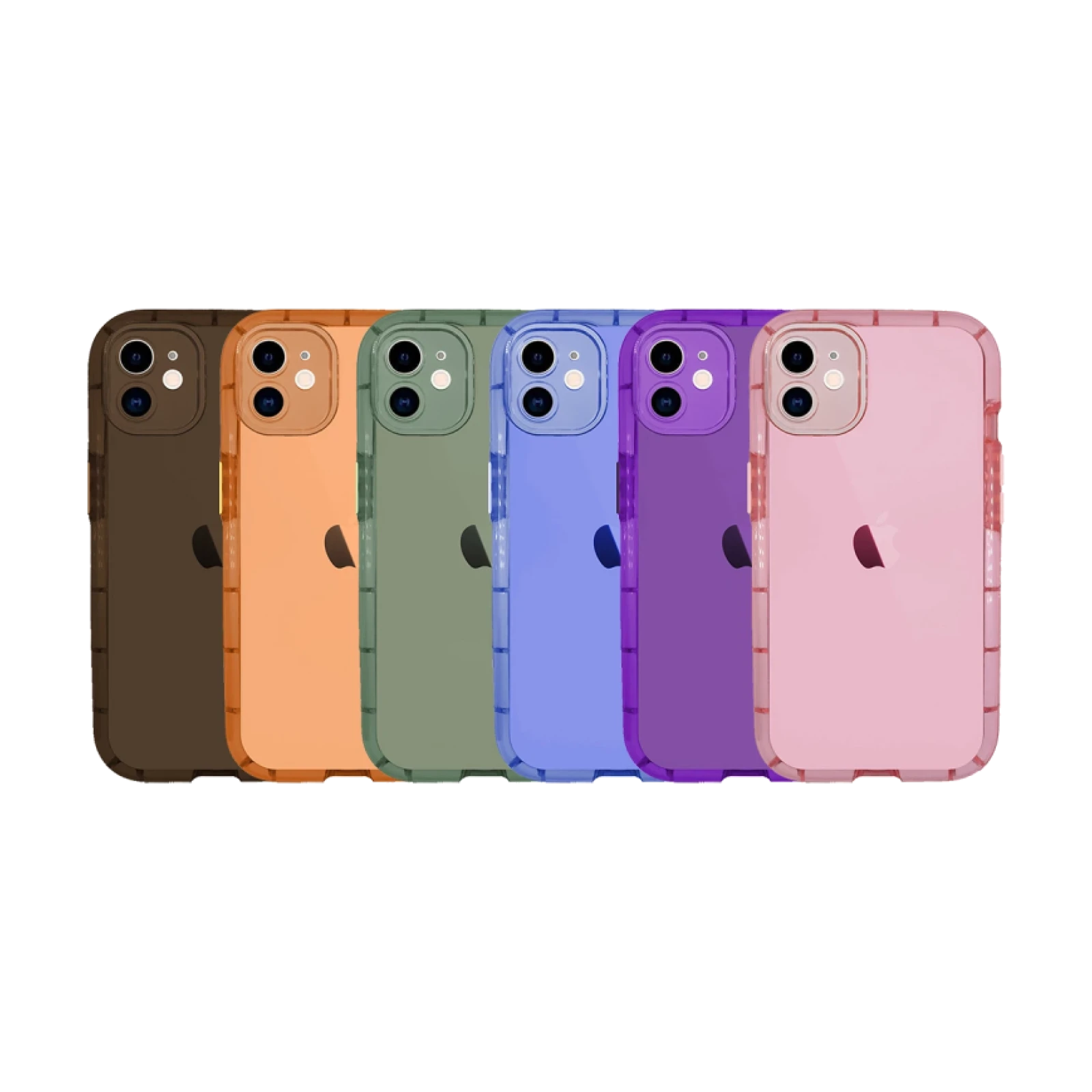 Funda Bumper Silicona Fluorescente para iPhone 12