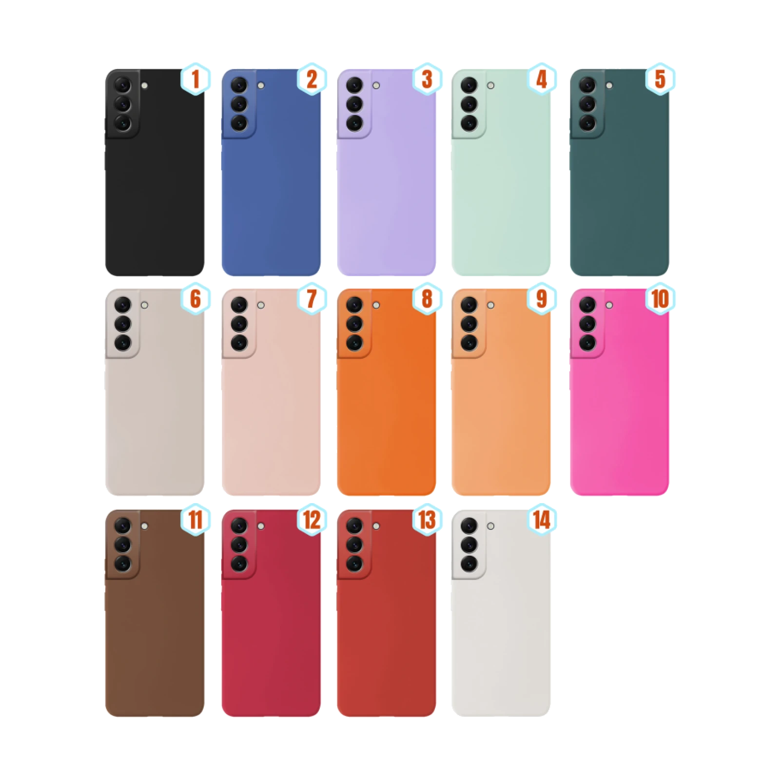 Funda Silicona Liquida Efecto Piel Samsung Galaxy S22