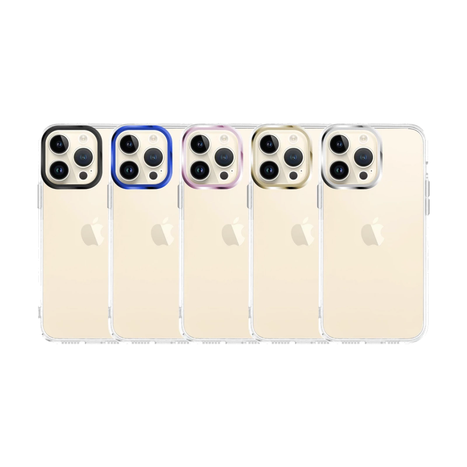 Funda Transparente Acrílico Duro iPhone 11 Pro Max Space Case Borde Cámara Aluminio