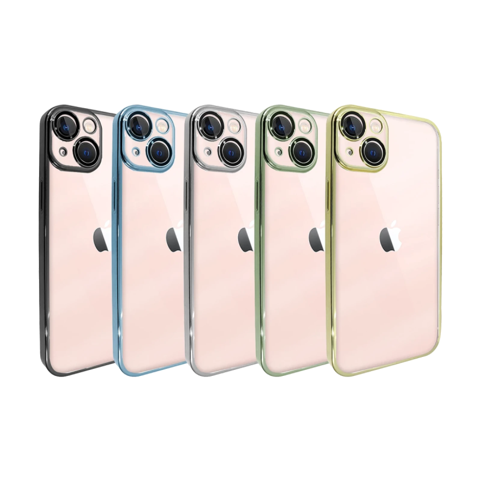 Funda Dura Metraquilato Borde Cromado para iPhone 14