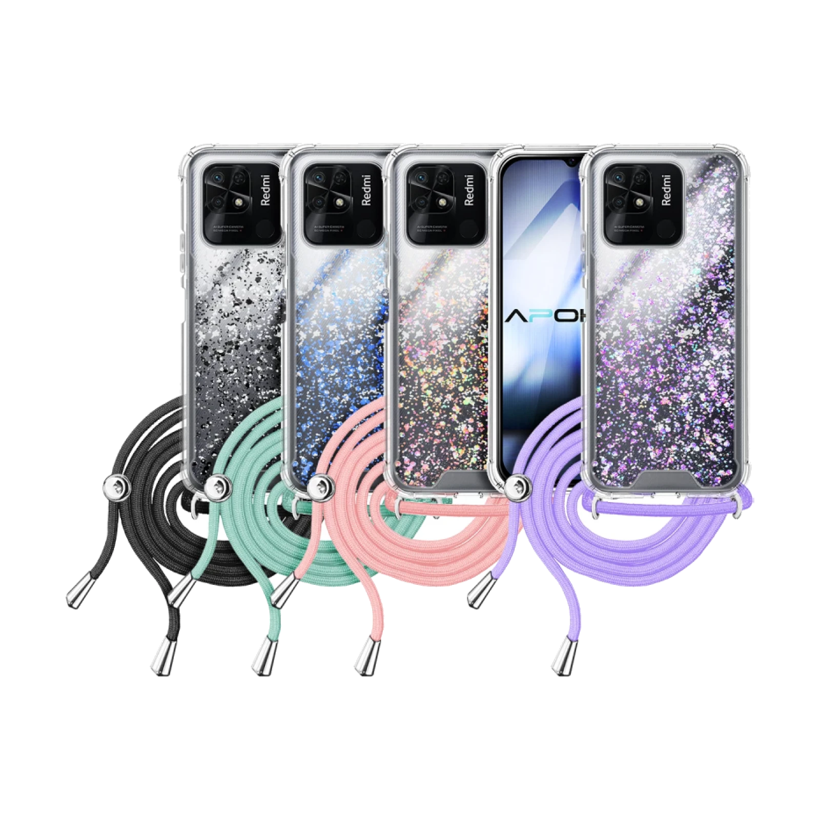 Funda Gel transparente con Cordón Xiaomi Redmi 10C