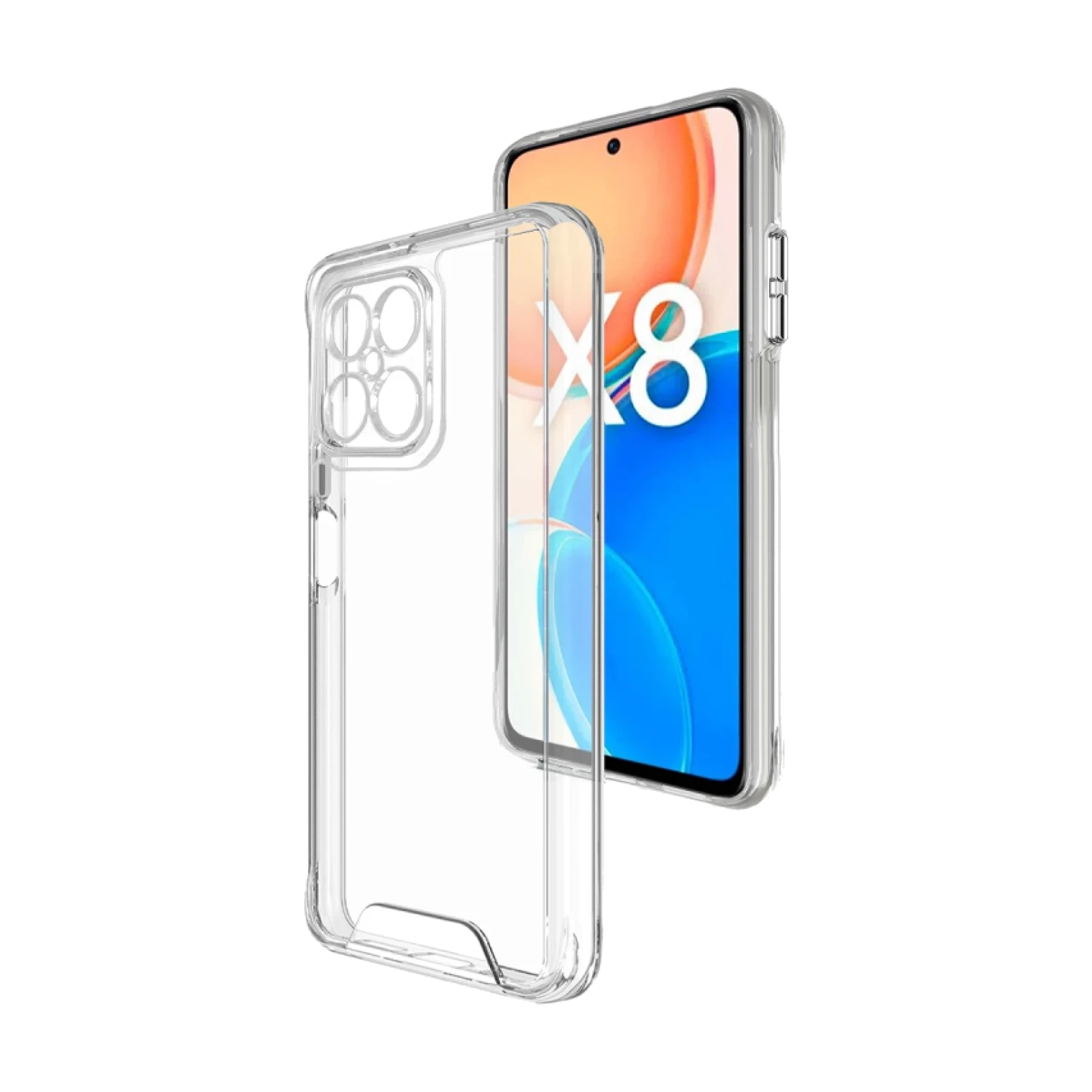 Funda Transparente Acrilico Duro Honor X8 Case Space