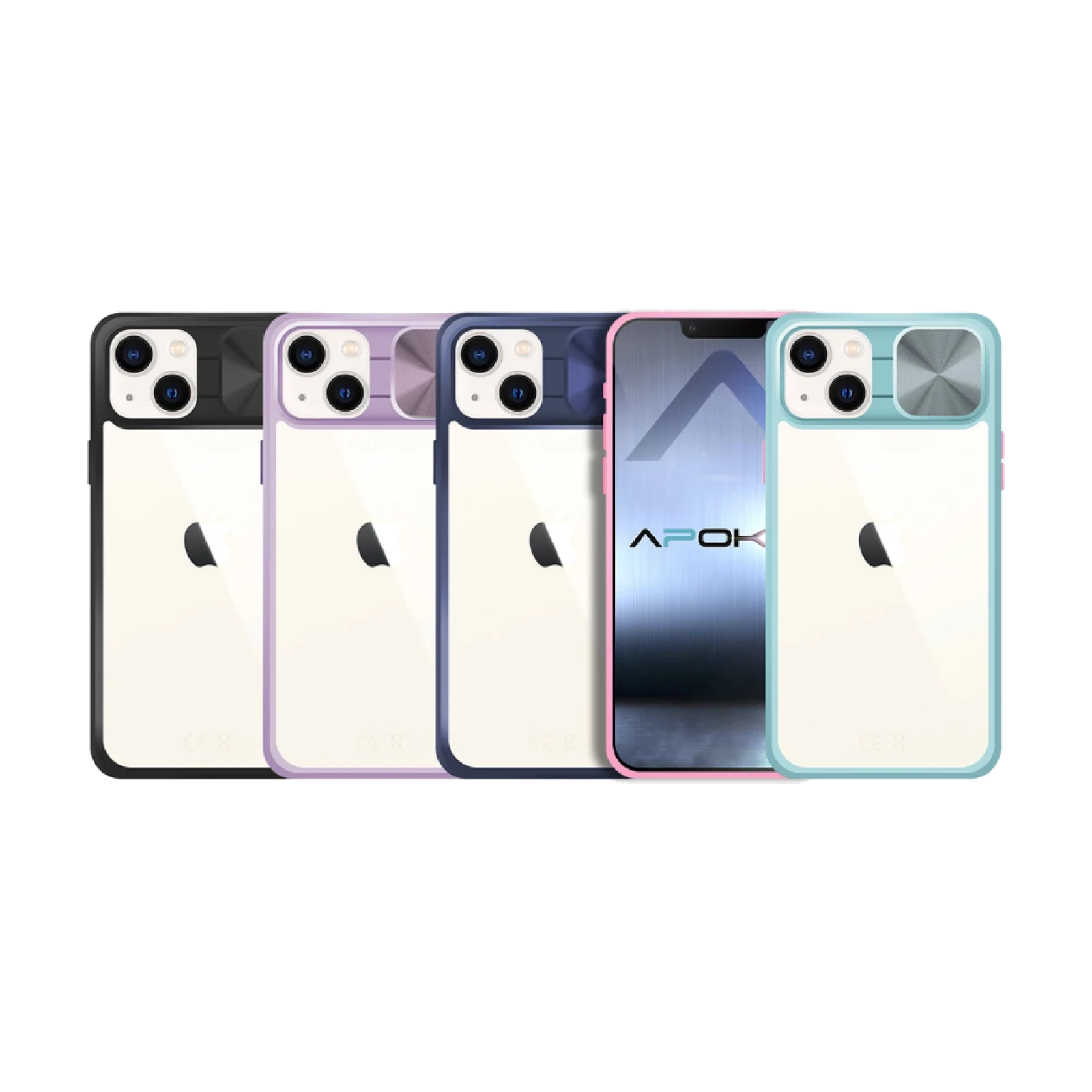 Funda Premium Anti-Golpe Gel iPhone 14 Plus con Cámara Cubierta Deslizante