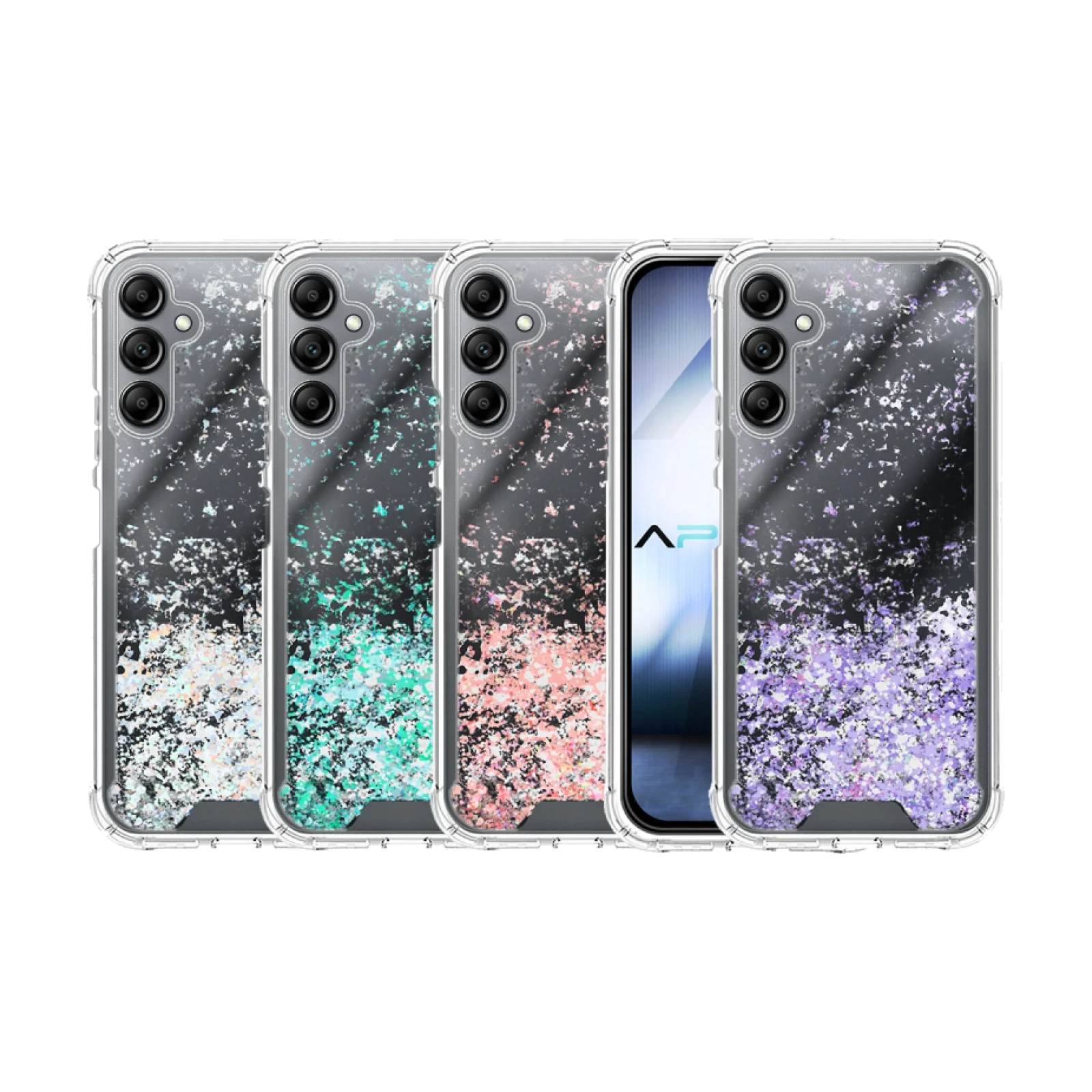Funda Gel transparente purpurina Samsung Galaxy A14 5G/4G