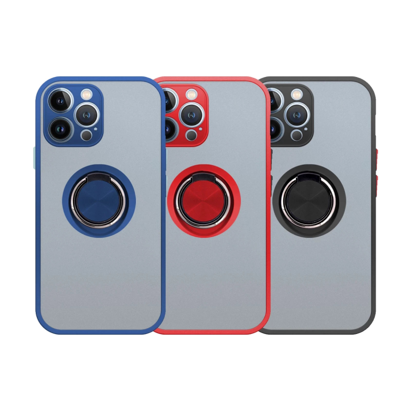 Funda Gel iPhone 12 Pro Max Iman con soporte Smoked